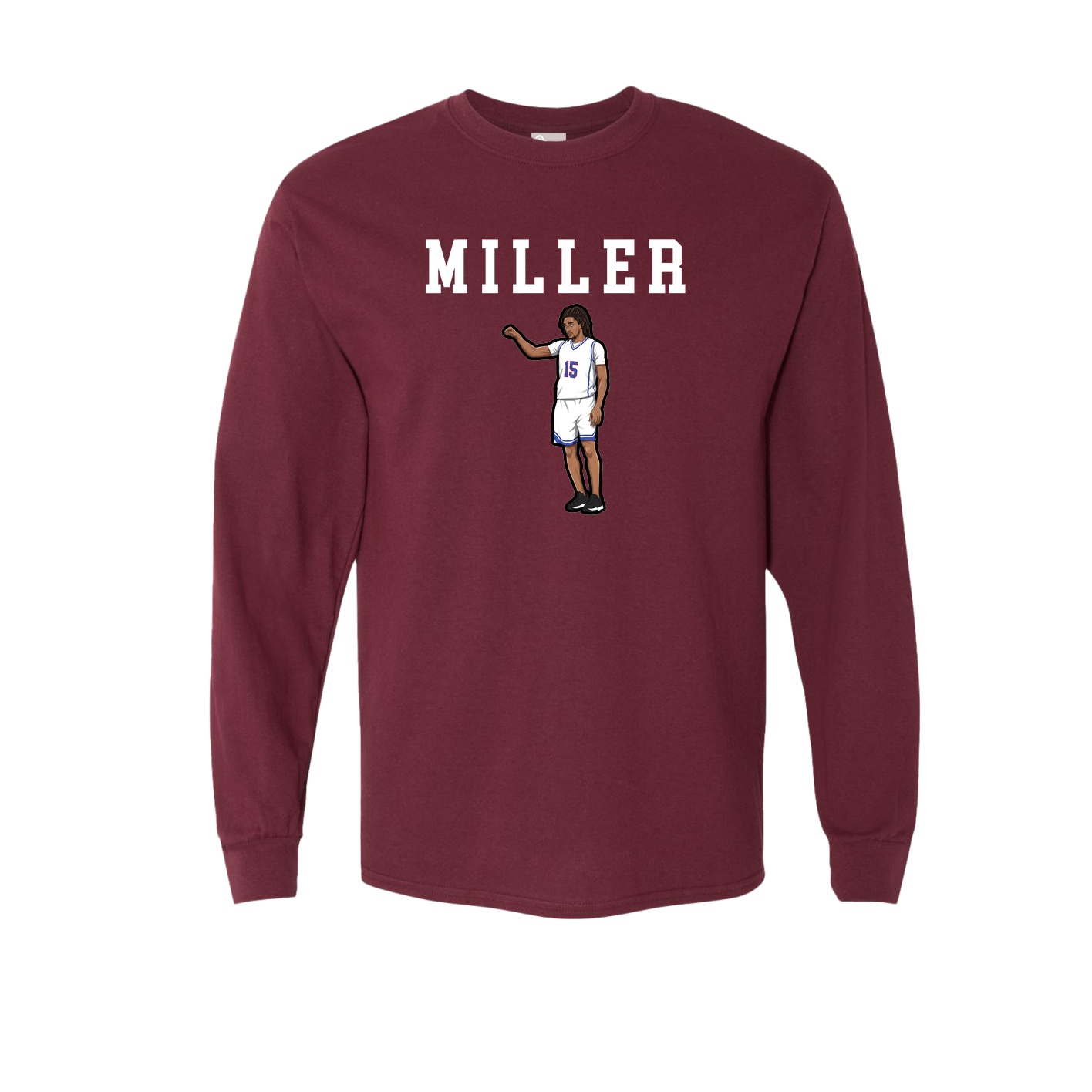 Long Sleeve Tee — Shirsey in Maroon
