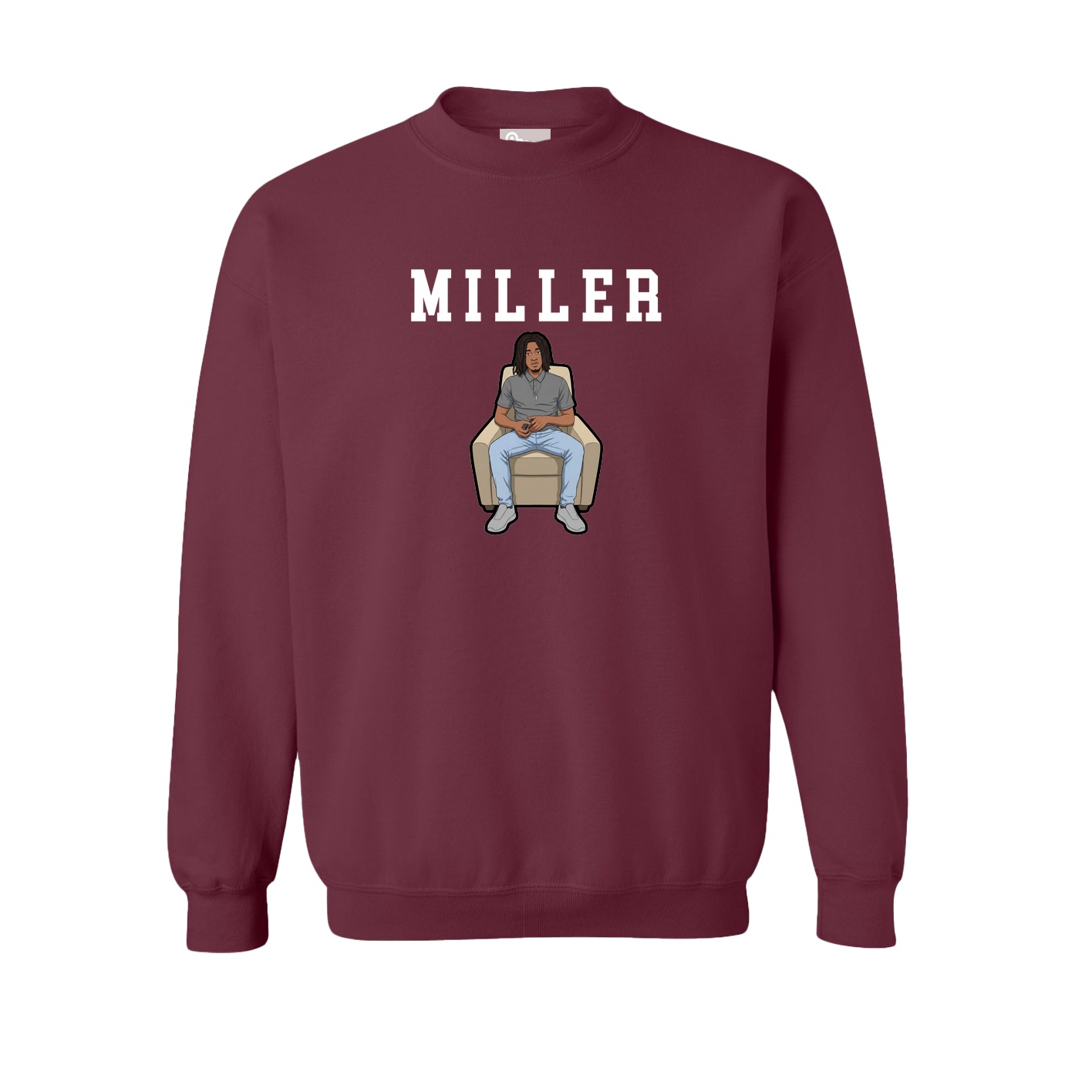 Fleece Crew — Shirsey in Maroon