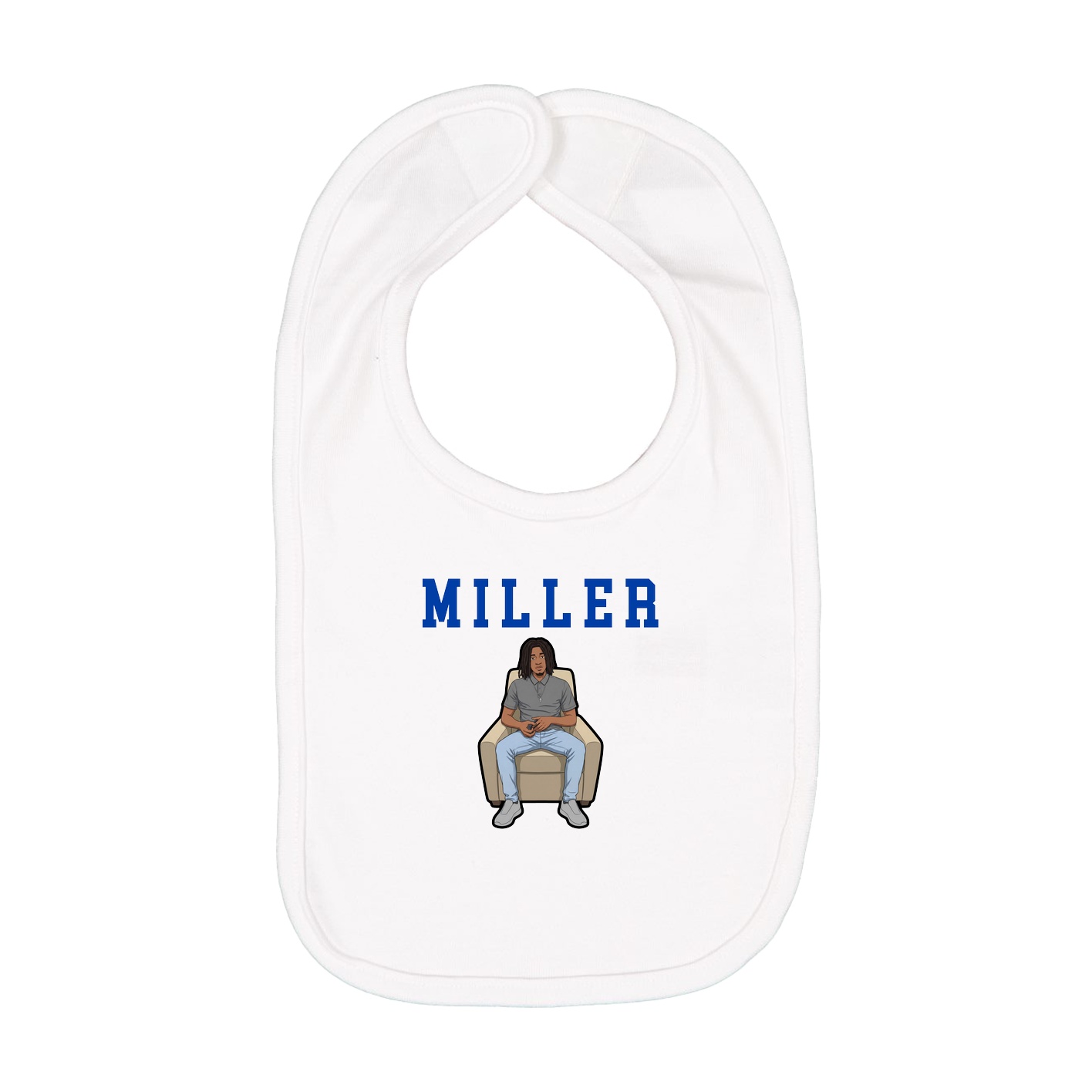 Infant Bib — Shirsey in White