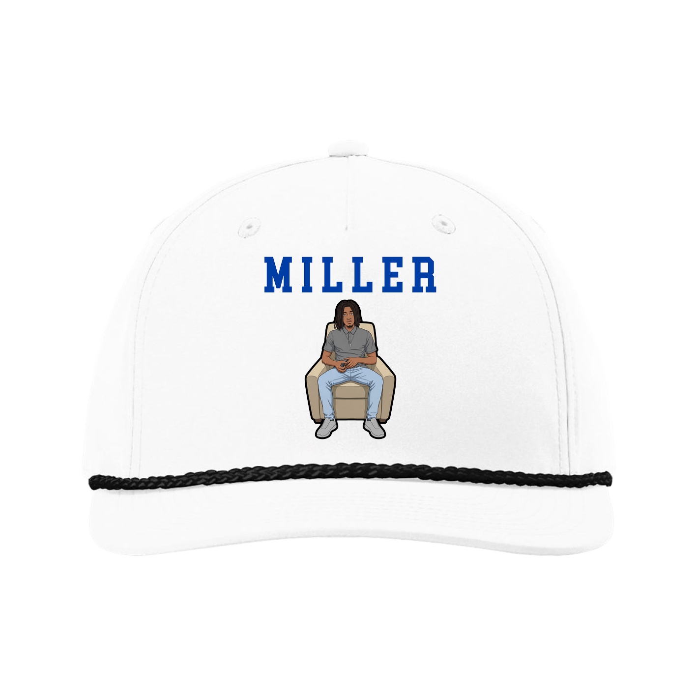 Five-Panel Classic Rope Cap — Shirsey in White
