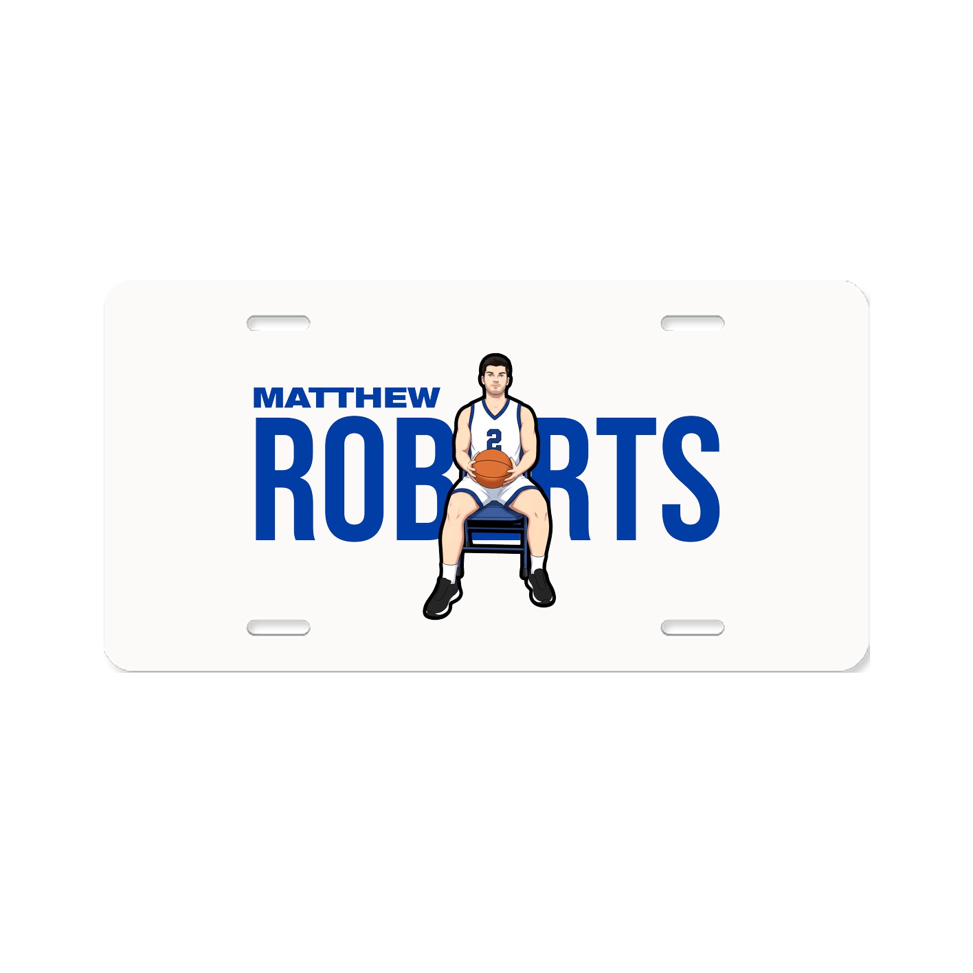 License Plate — Player Name in Classic