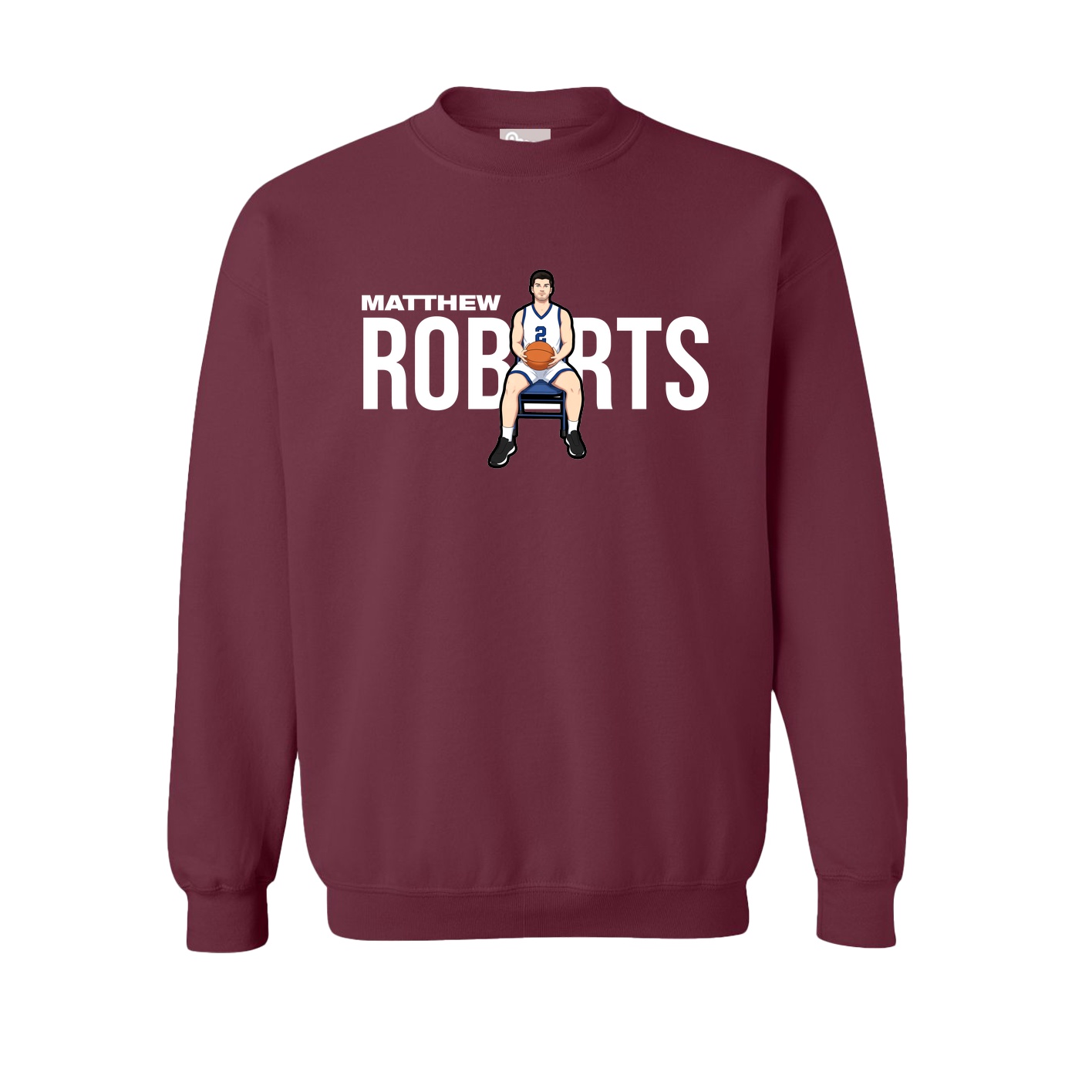 Fleece Crew — Player Name in Maroon