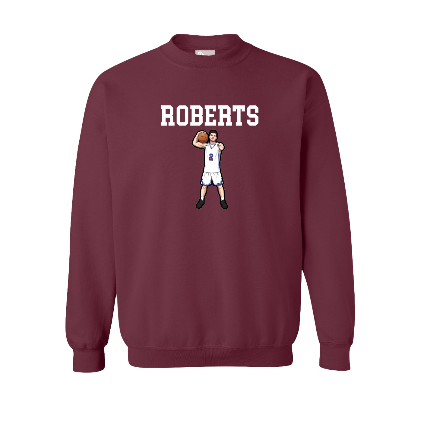 Fleece Crew — Shirsey in Maroon