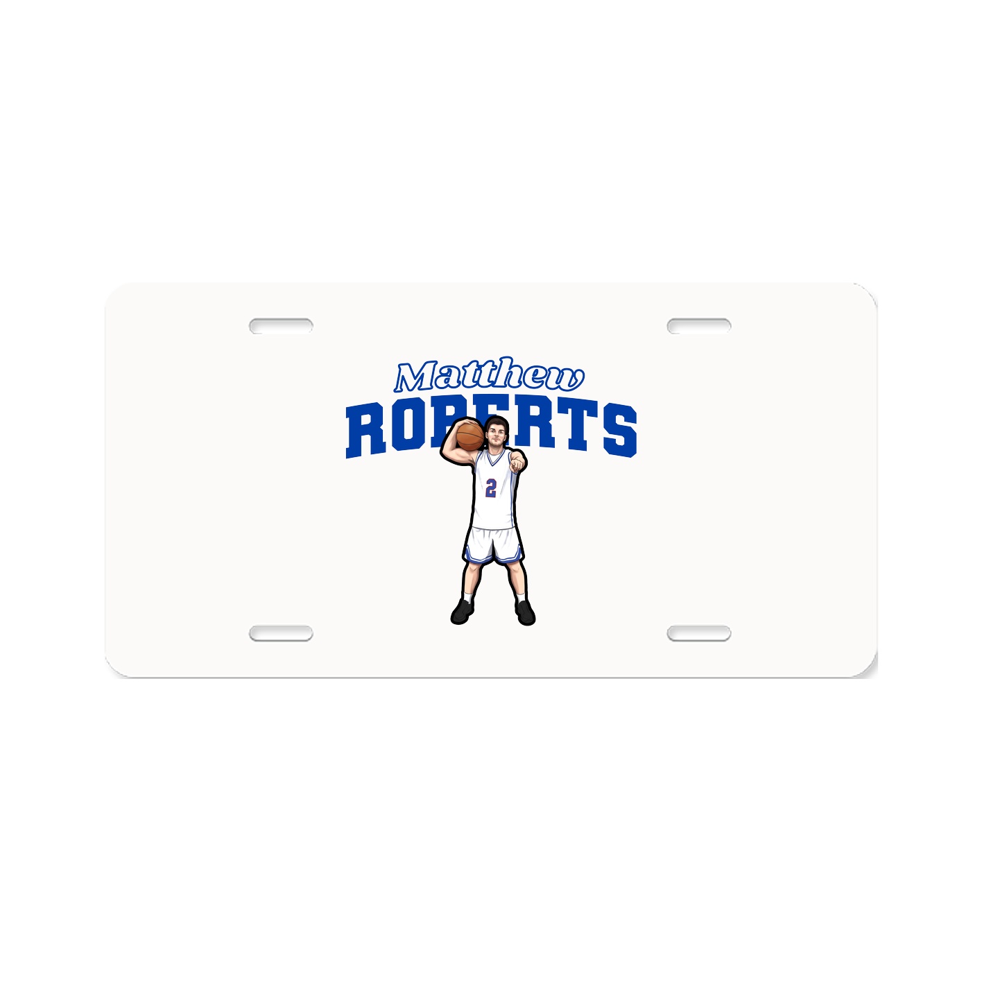 License Plate — Name Arch in Classic