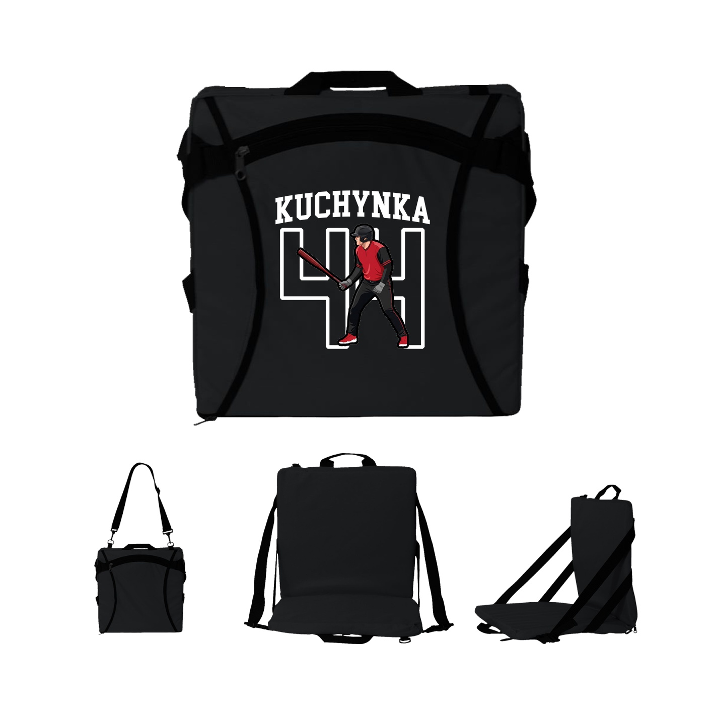 Folding Stadium Seat — Shirsey in Black