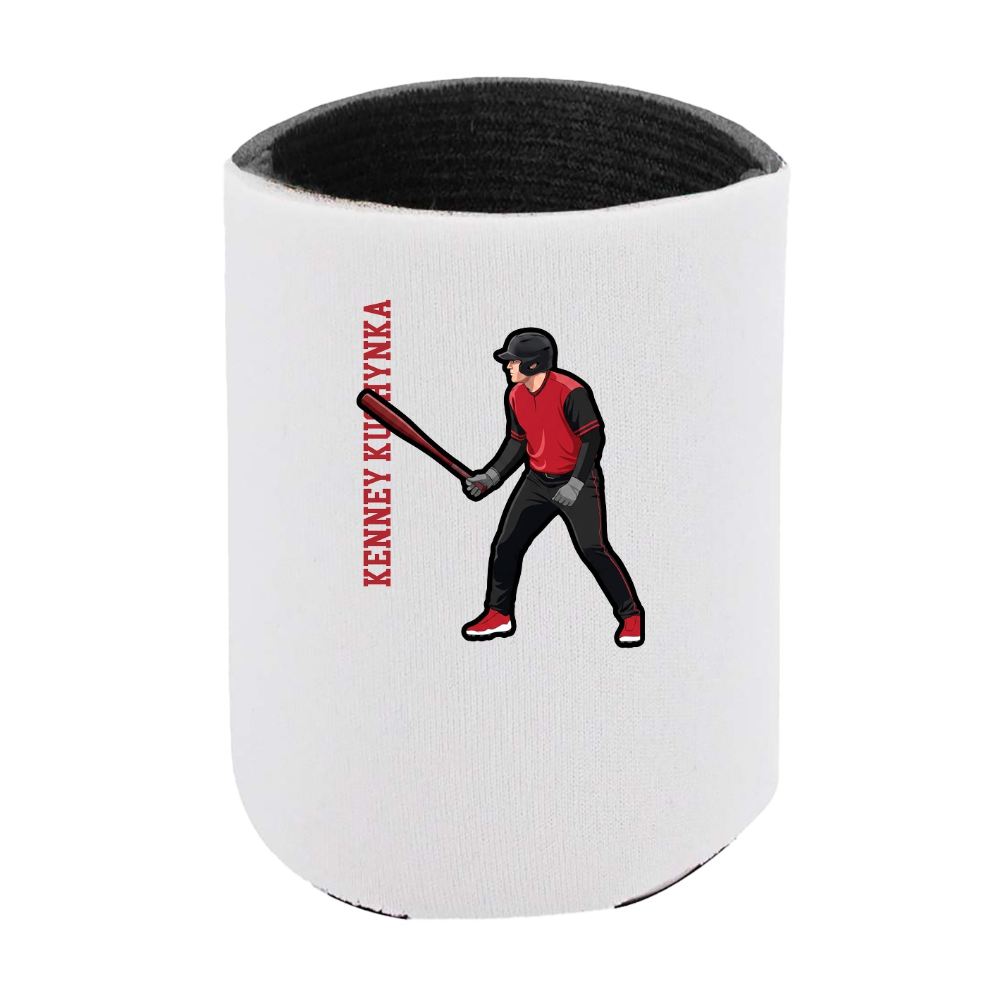 Can Holder — Name Vertical in White
