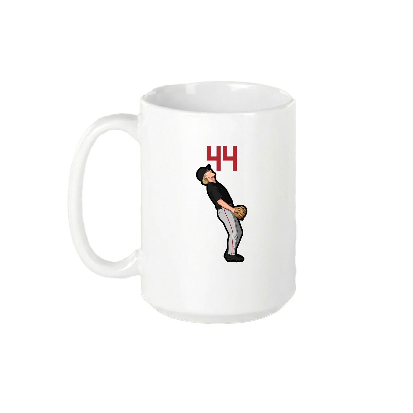 15oz Coffee Mug — Number Top in White
