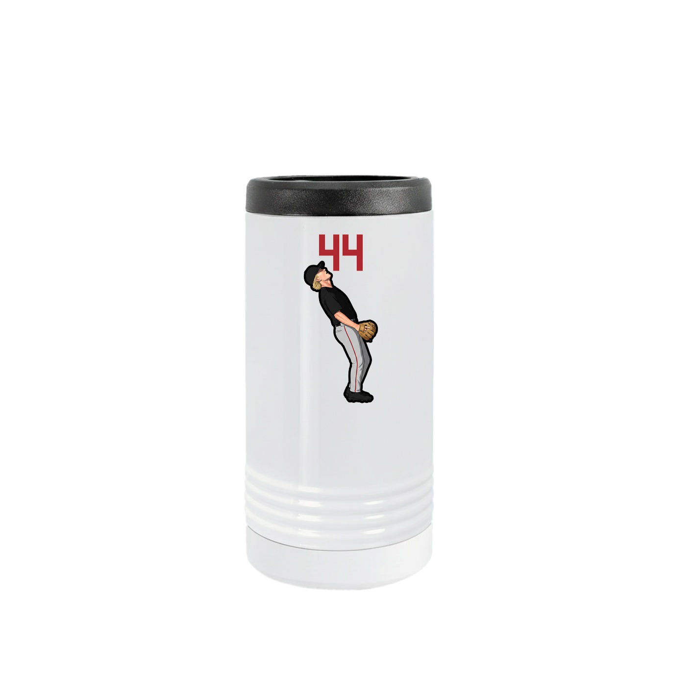 Slim Beverage Holder — Number Top in White