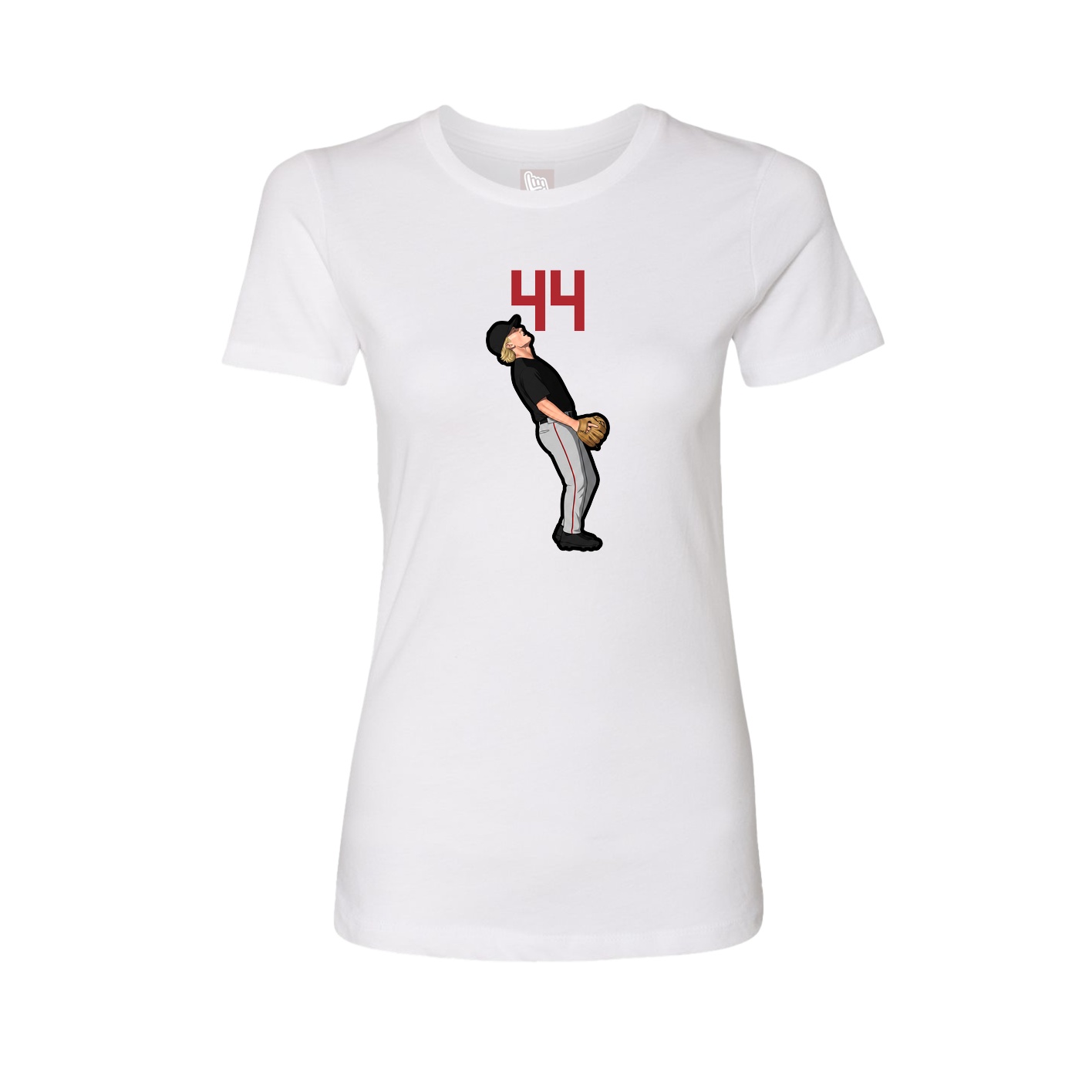 Womens Tee — Number Top in White