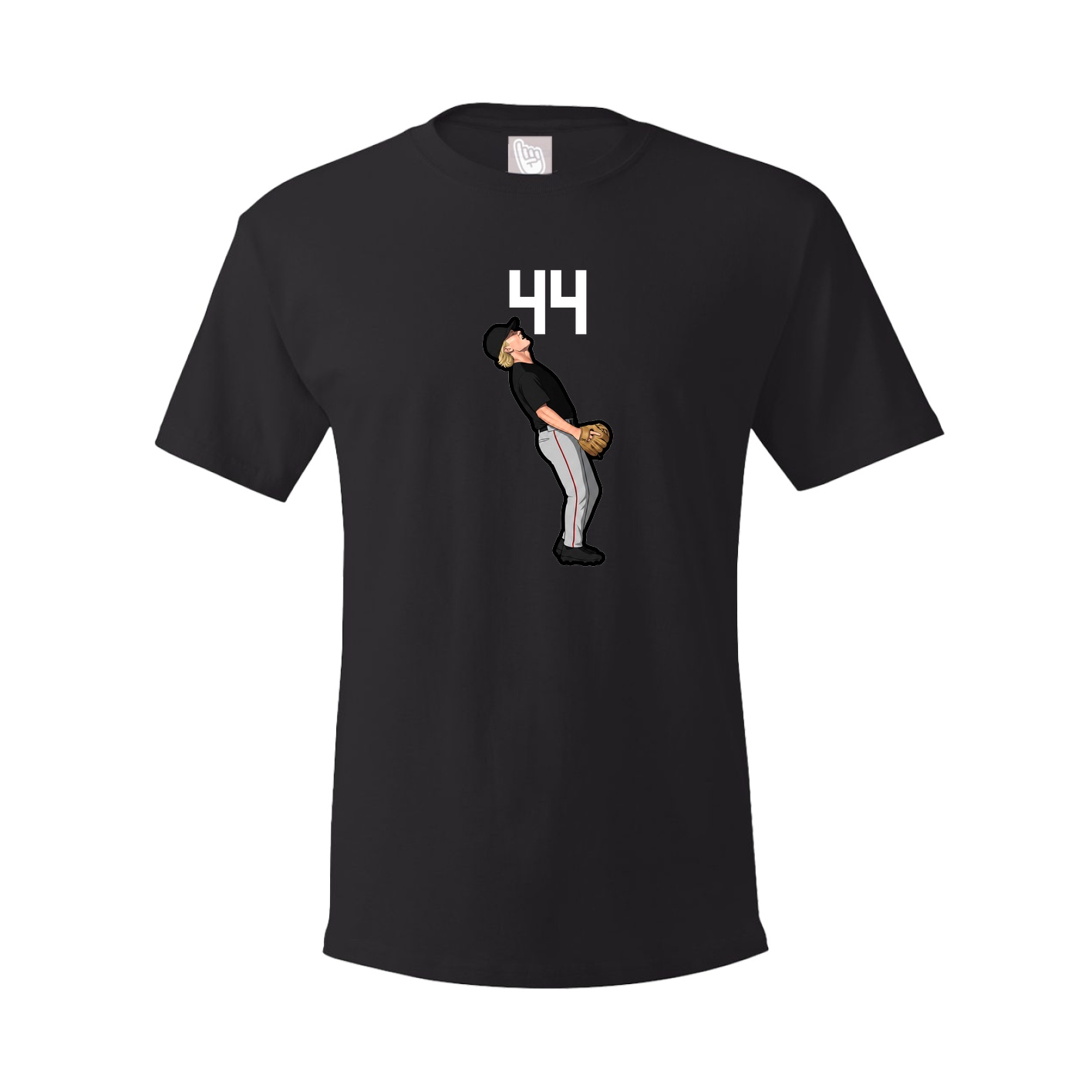 Youth Tee — Number Top in Black