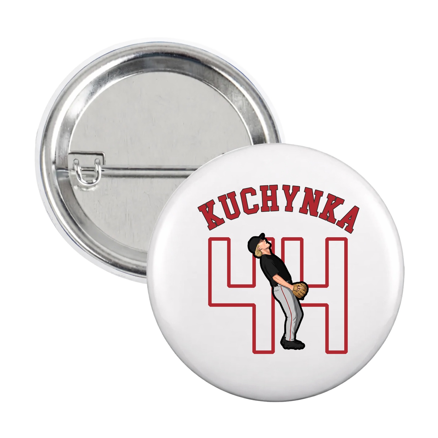 Game Day Button — Shirsey Arch in White