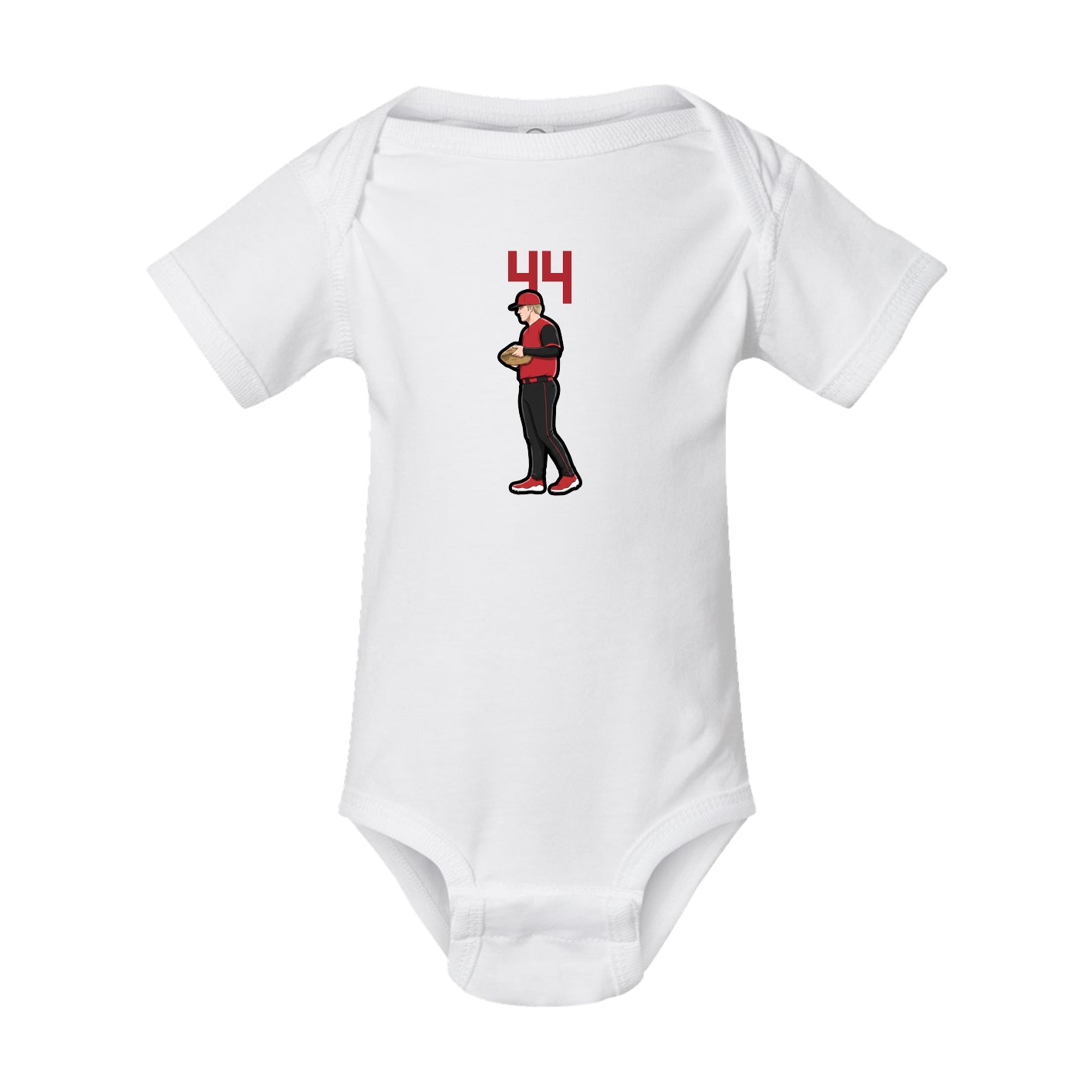 Baby Onesie — Number Top in White