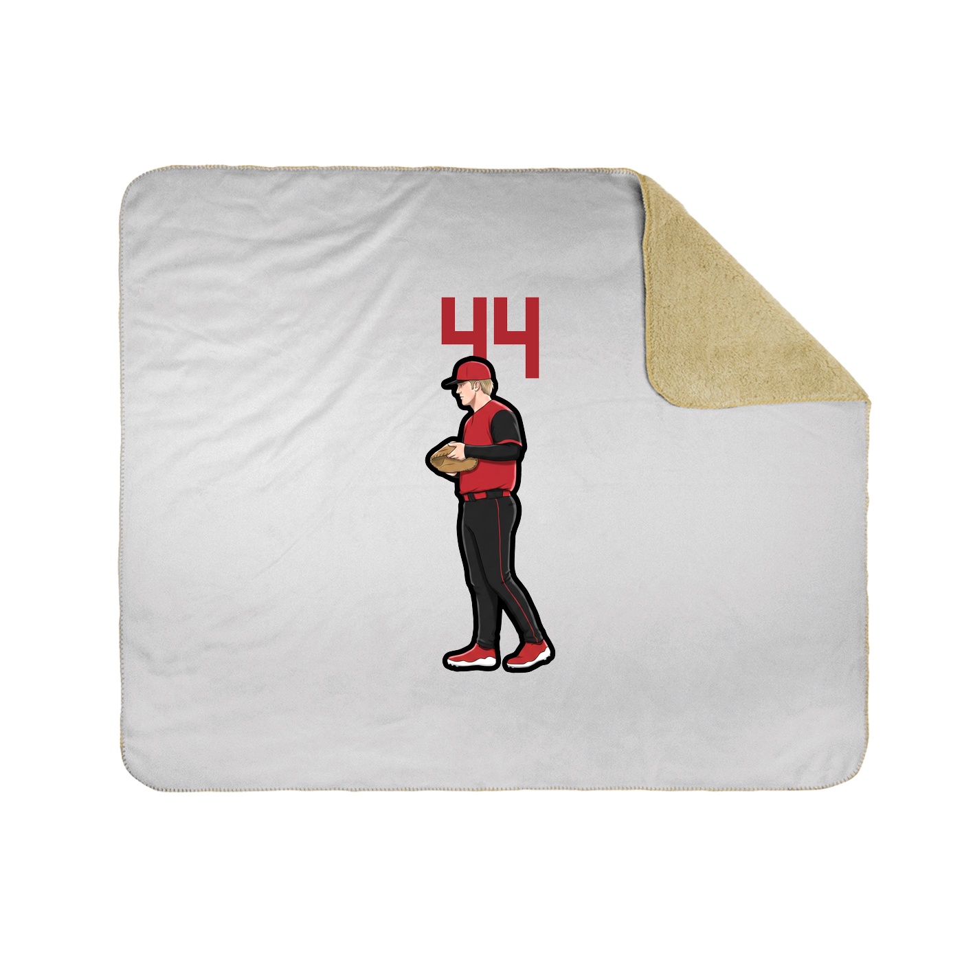 Throw Blanket — Number Top in White