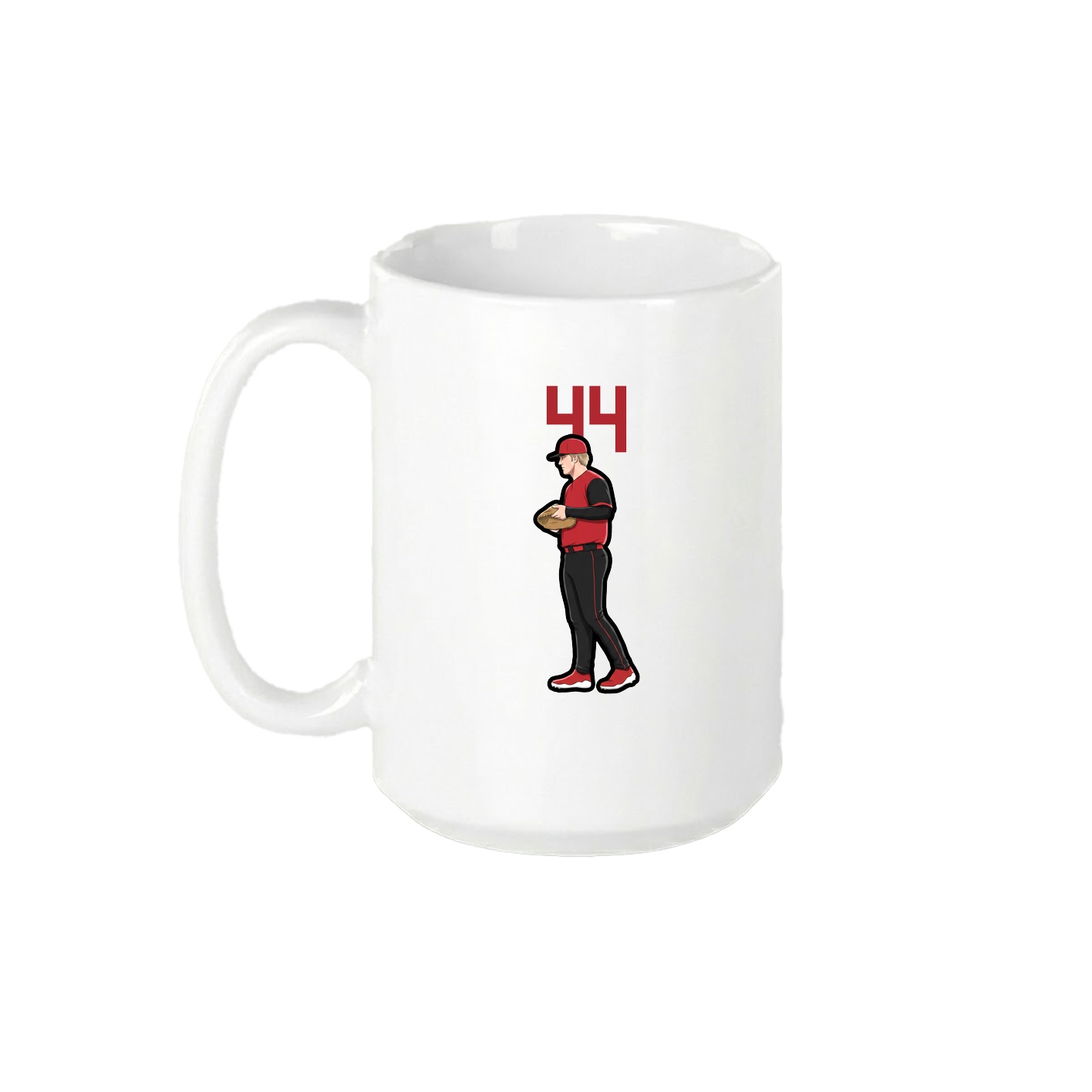 15oz Coffee Mug — Number Top in White
