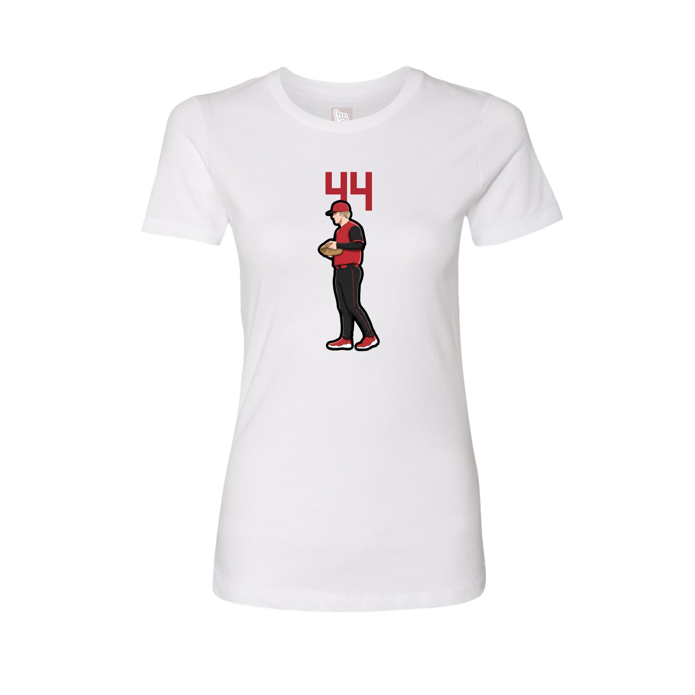 Womens Tee — Number Top in White