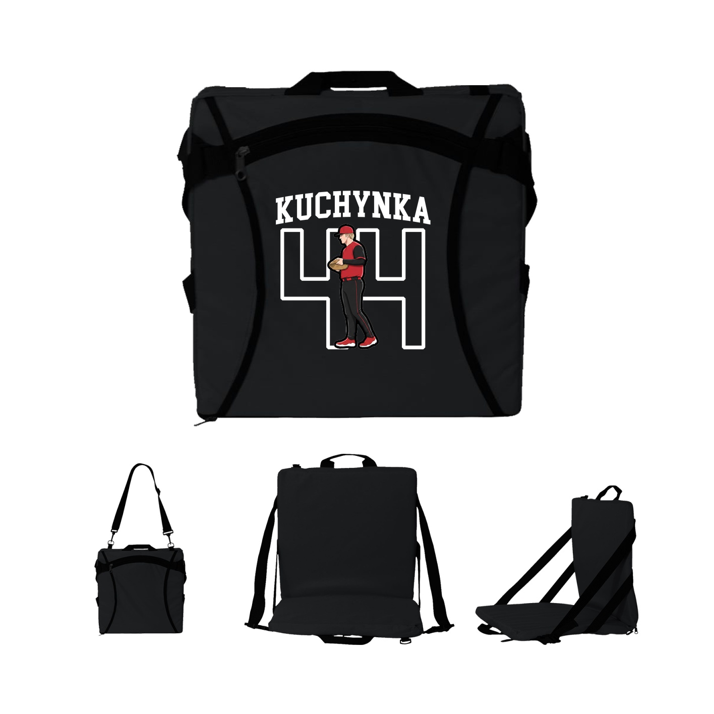 Folding Stadium Seat — Shirsey in Black