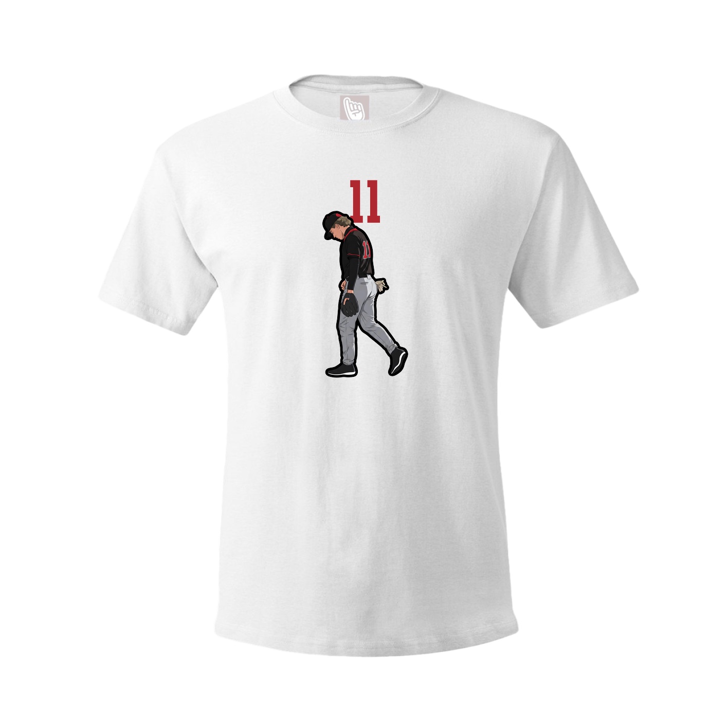 Tee — Number Top in White