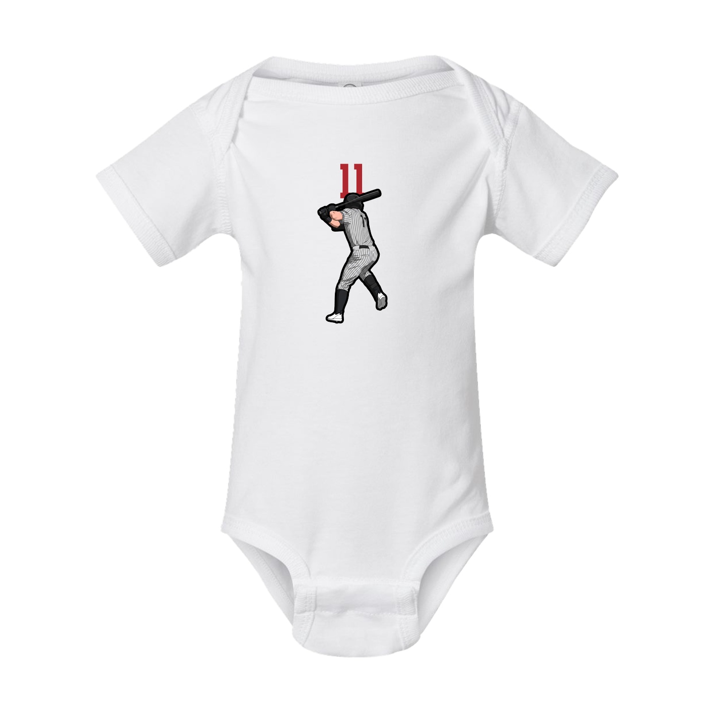 Baby Onesie — Number Top in White