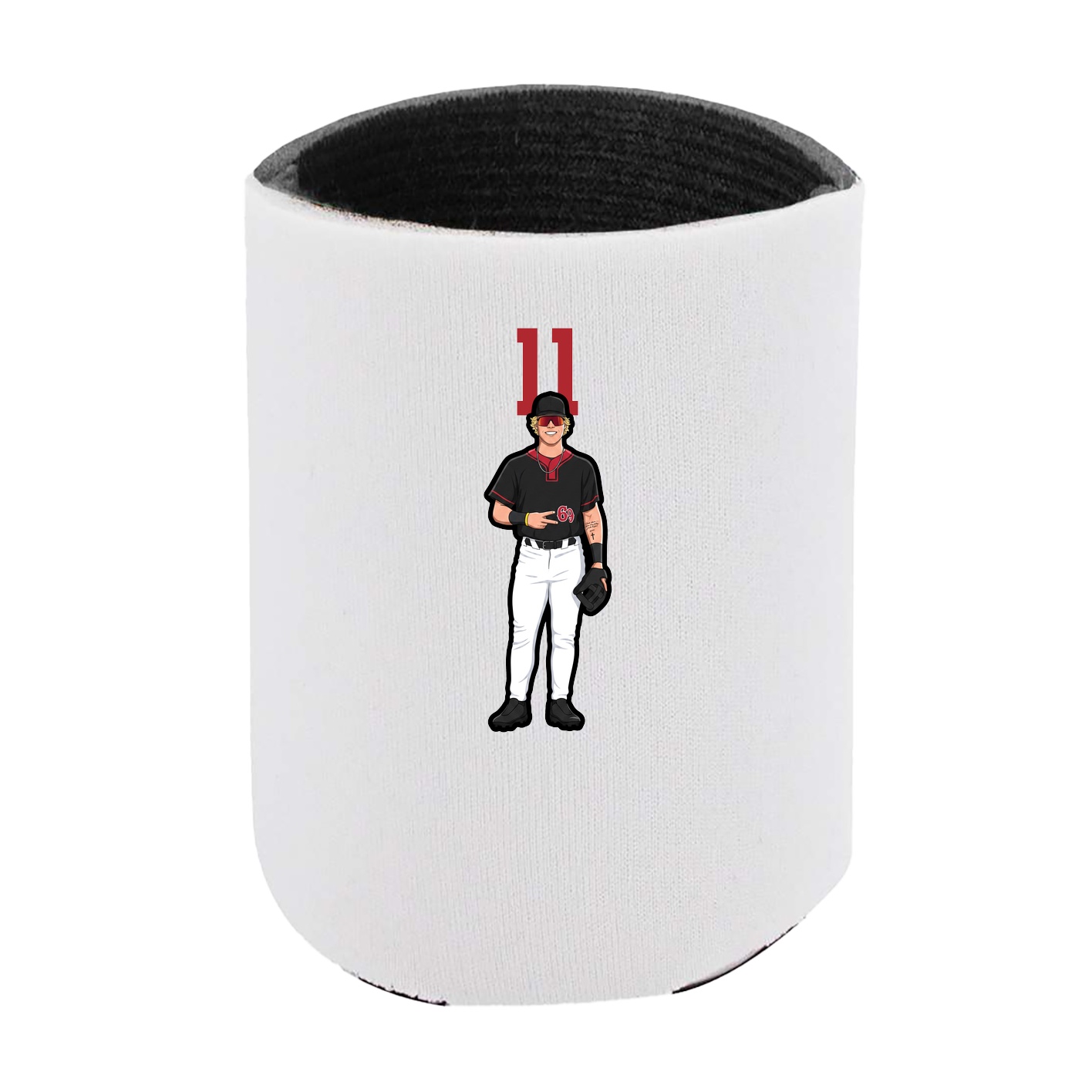 Can Holder — Number Top in White