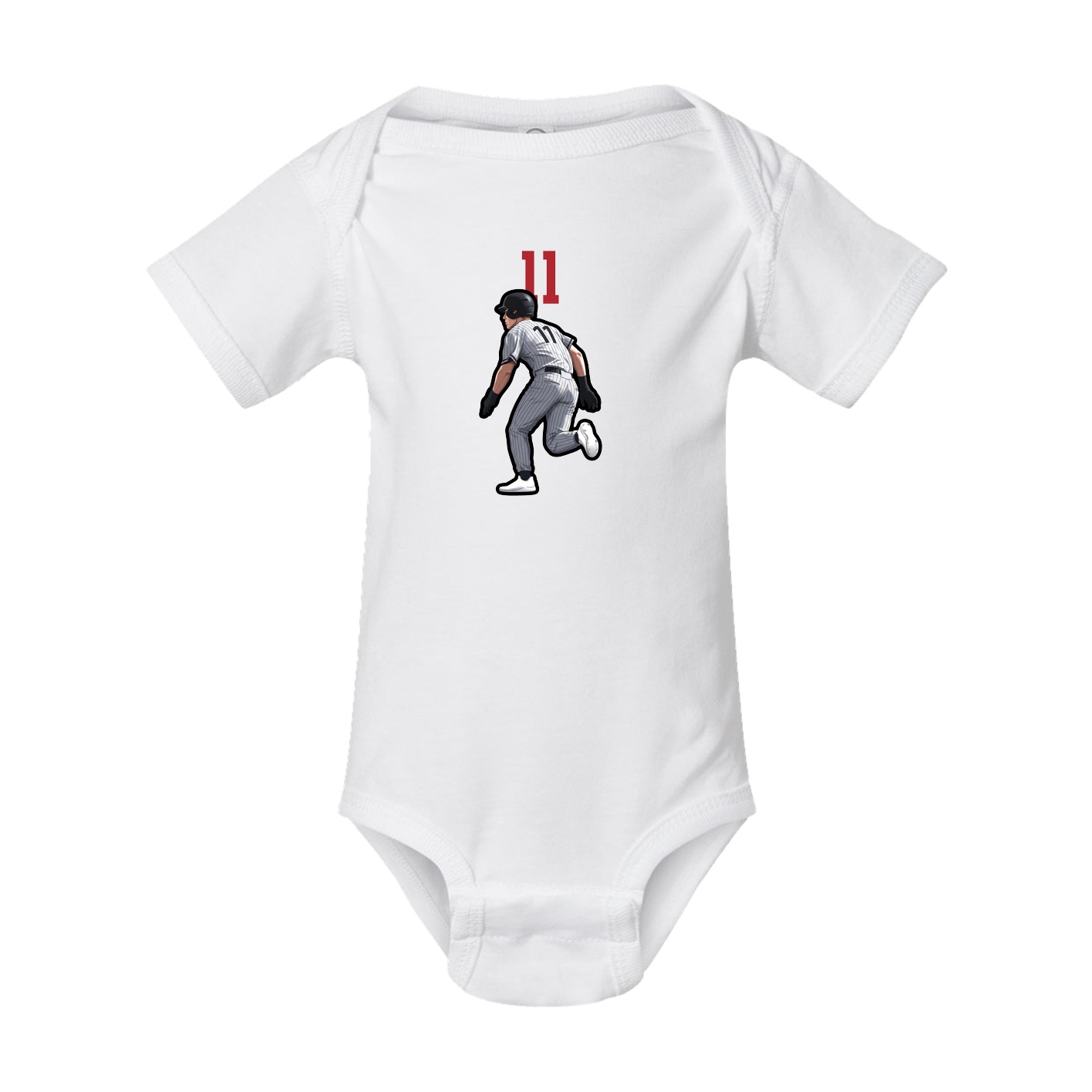 Baby Onesie — Number Top in White