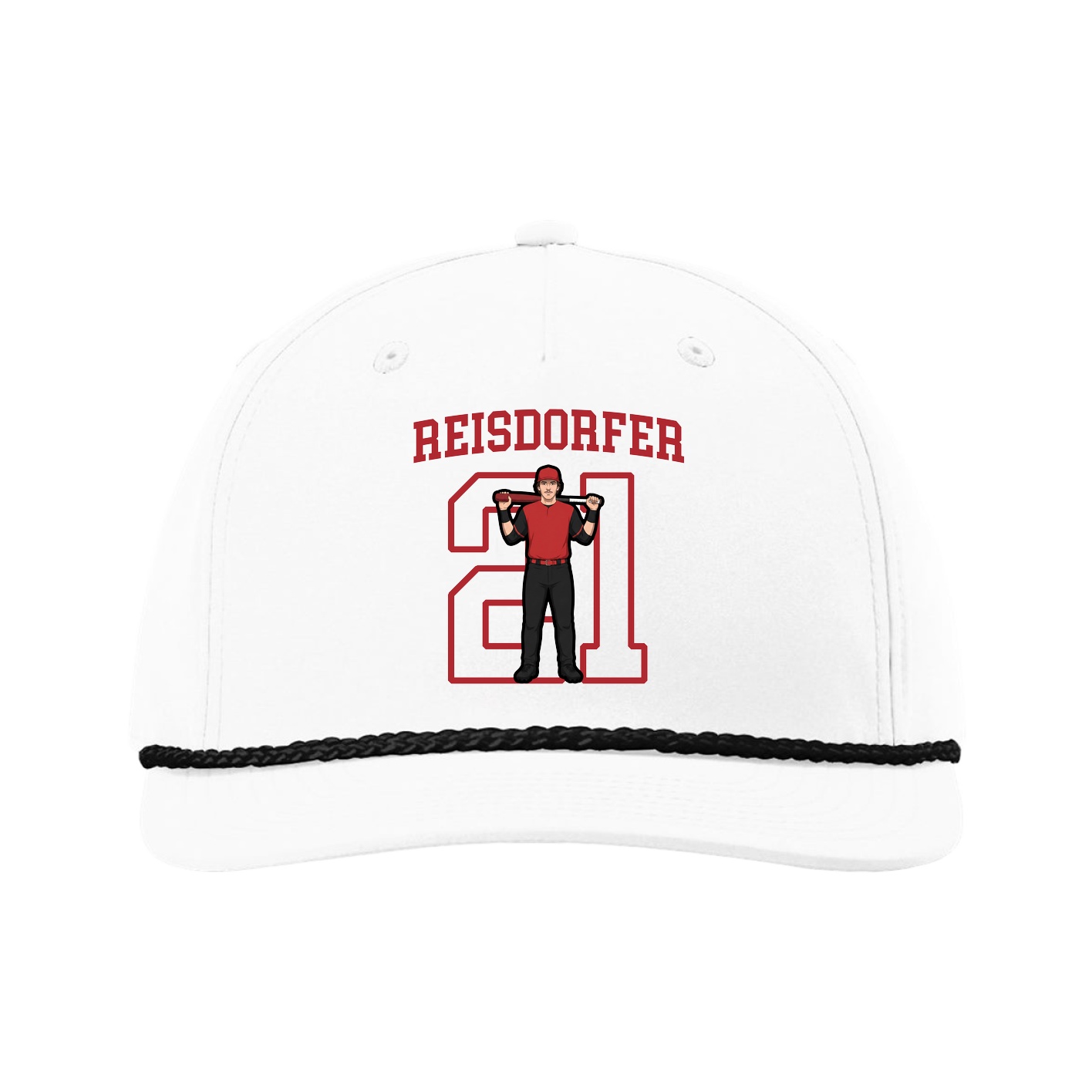 Five-Panel Classic Rope Cap — Shirsey in White