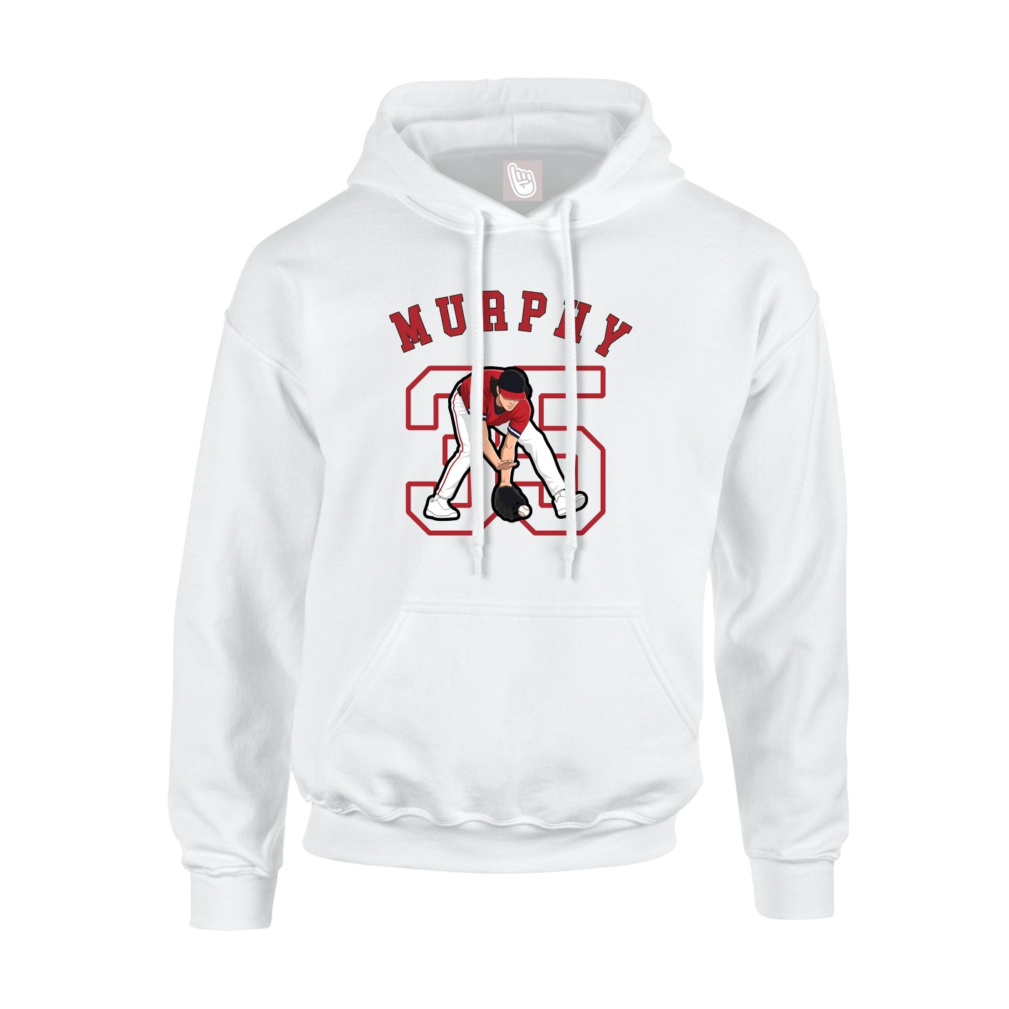 Hoodie — Shirsey Arch in White