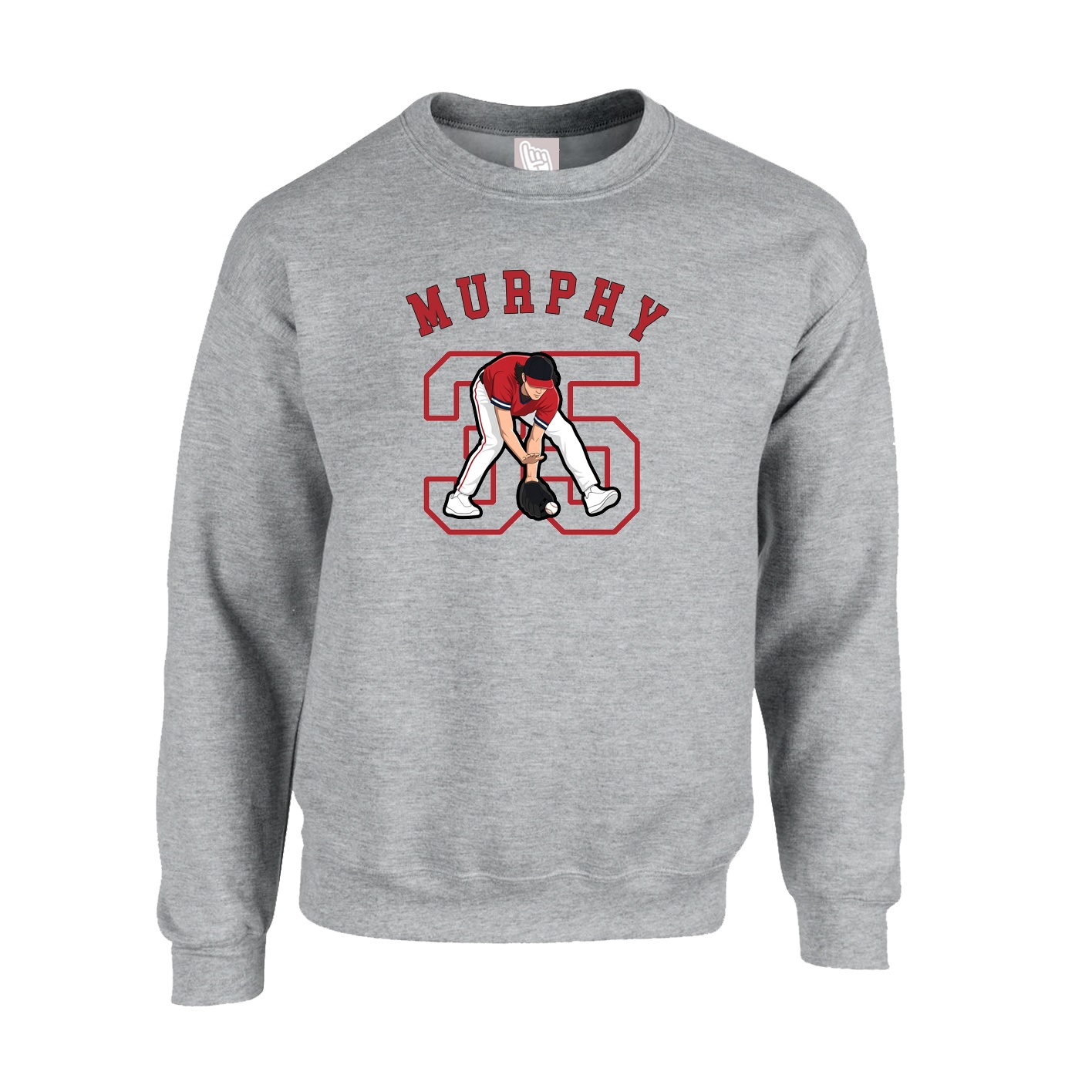 Fleece Crew — Shirsey Arch in Grey