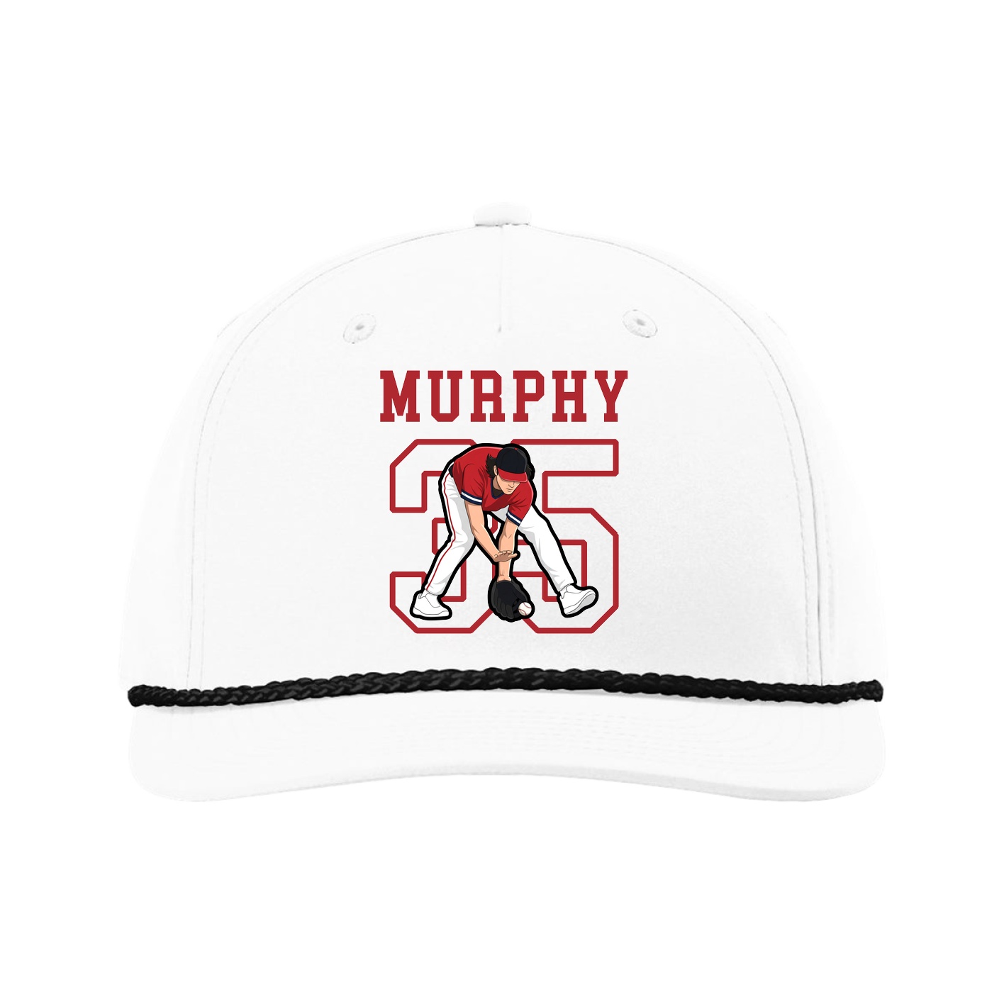 Five-Panel Classic Rope Cap — Shirsey in White
