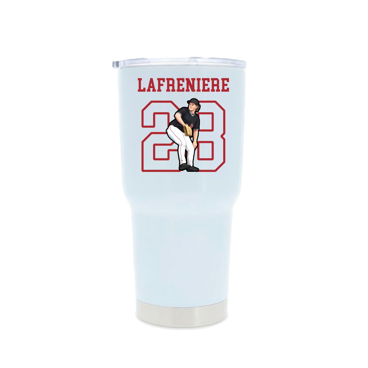 30oz Stainless Steel Tumbler — Shirsey in White