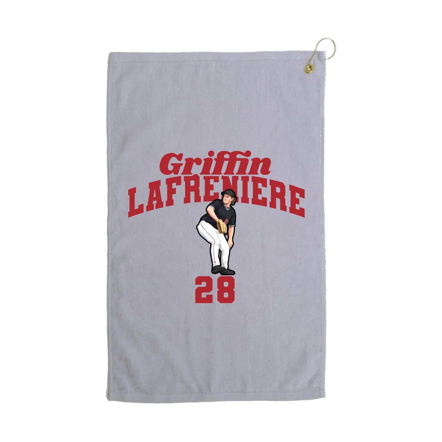 Golf Towel — Signature Arch in Grey