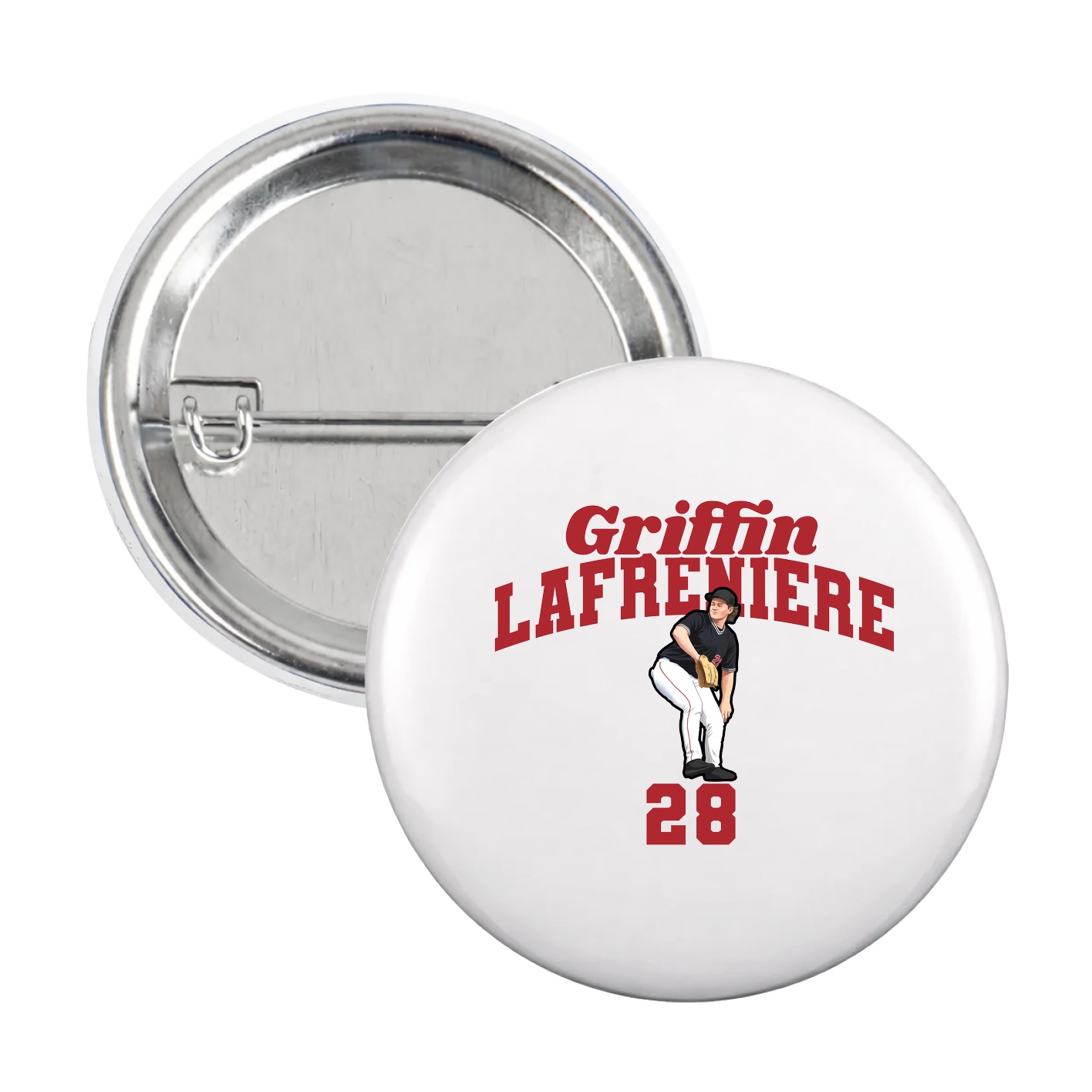 Game Day Button — Signature Arch in White