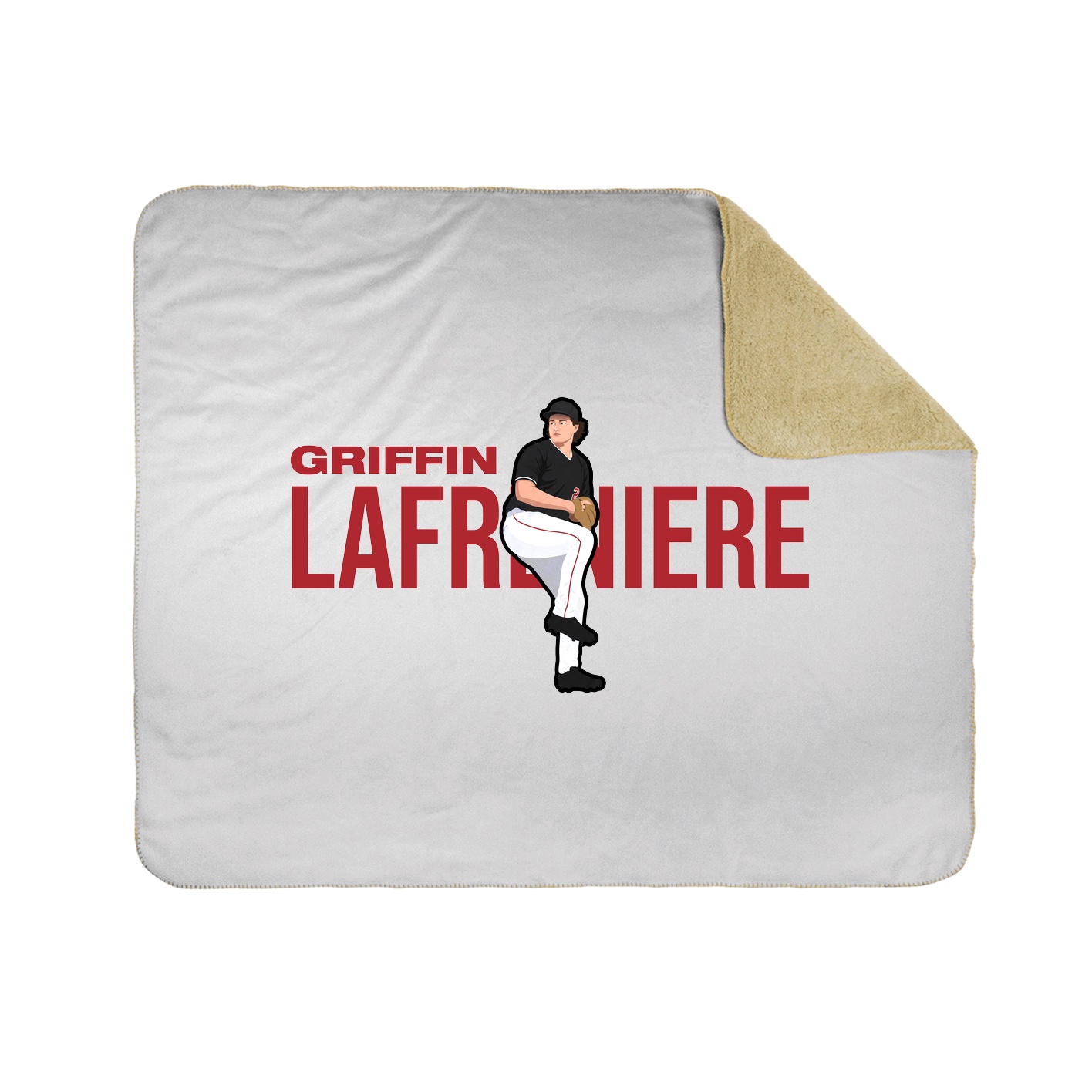 Throw Blanket — Player Name in White