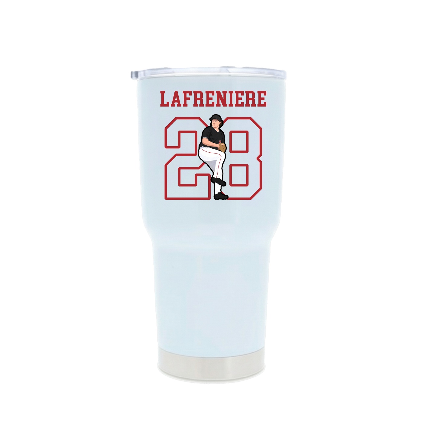 30oz Stainless Steel Tumbler — Shirsey in White