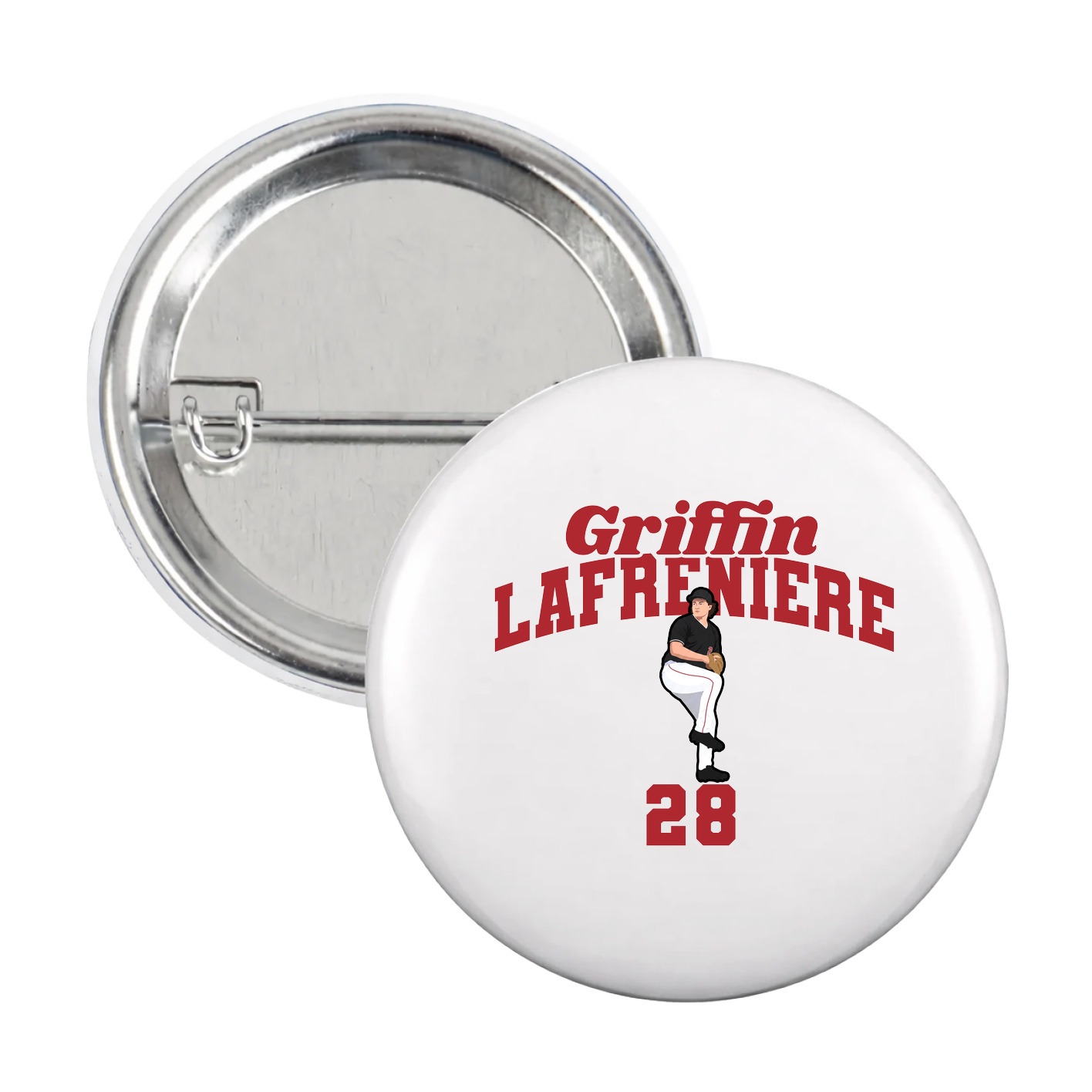 Game Day Button — Signature Arch in White
