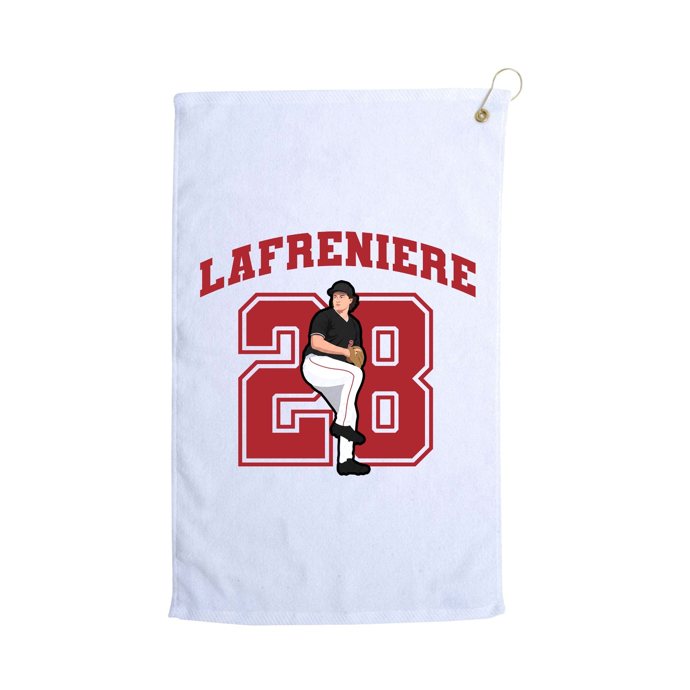 Golf Towel — Number in White