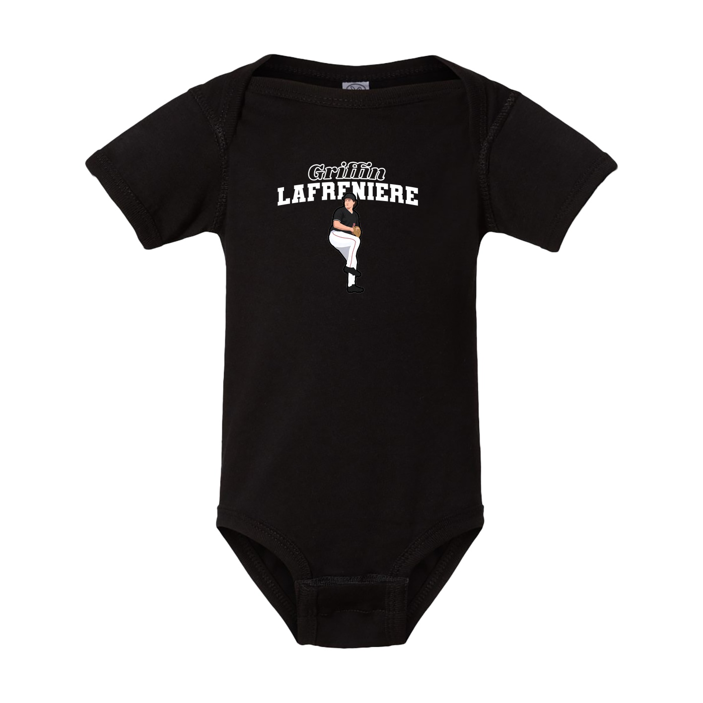 Baby Onesie — Name Arch in Black