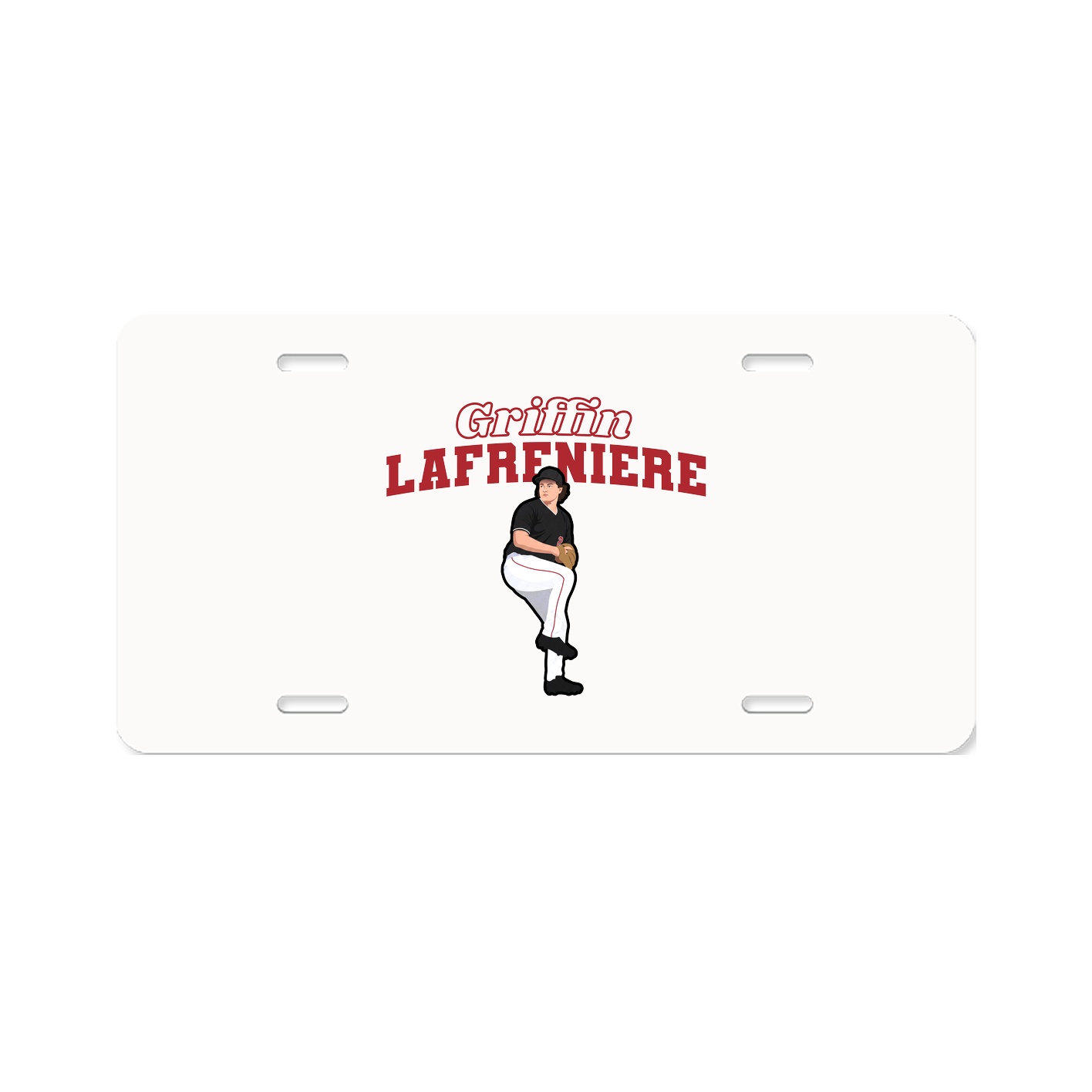 License Plate — Name Arch in Classic