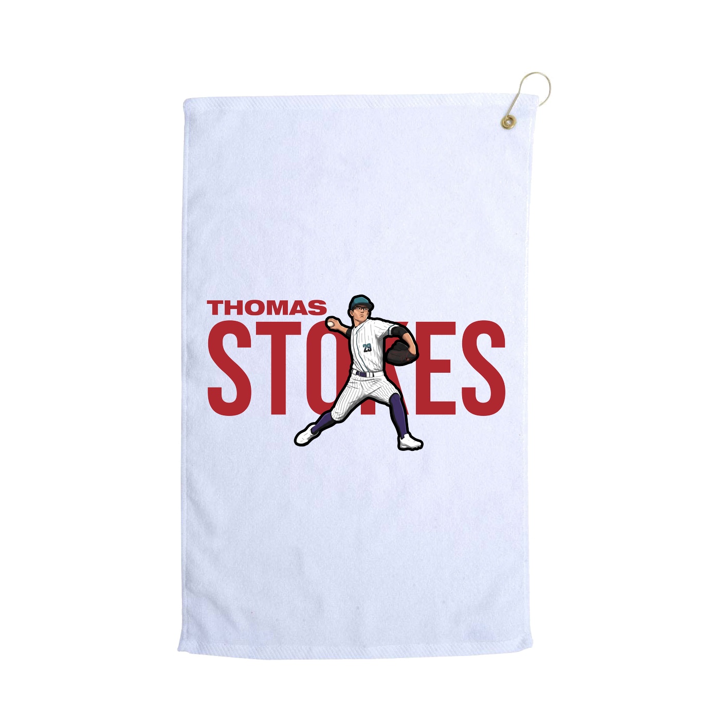 Golf Towel — Player Name in White
