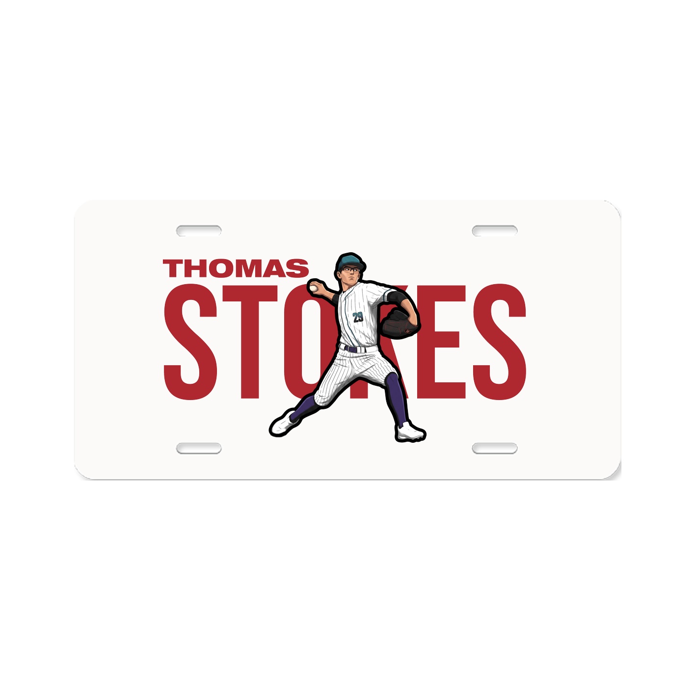 License Plate — Player Name in Classic
