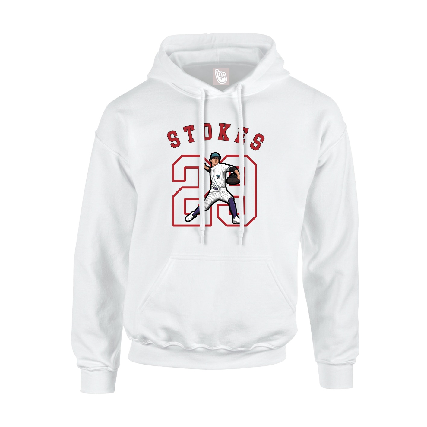 Youth Hoodie — Shirsey Arch in White
