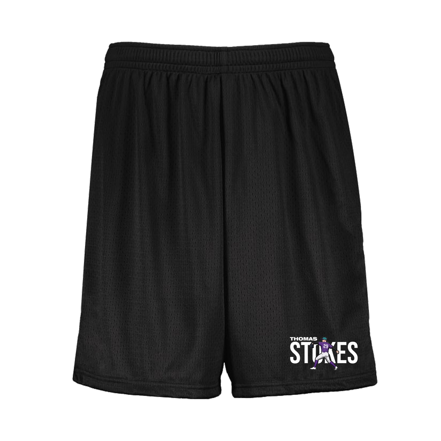 Shorts — Player Name in Black