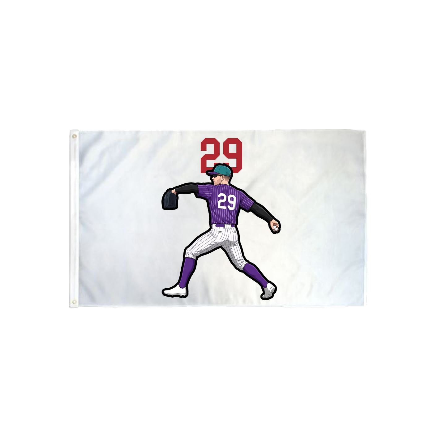 3x5 Flag — Number Top in Classic