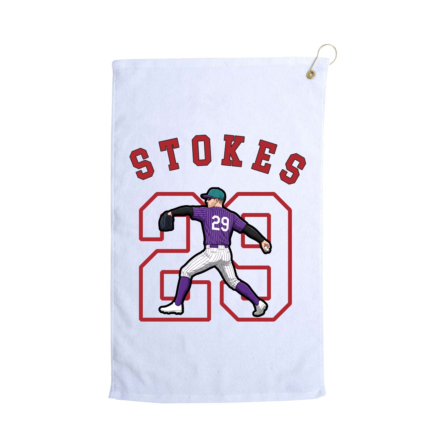Golf Towel — Shirsey Arch in White