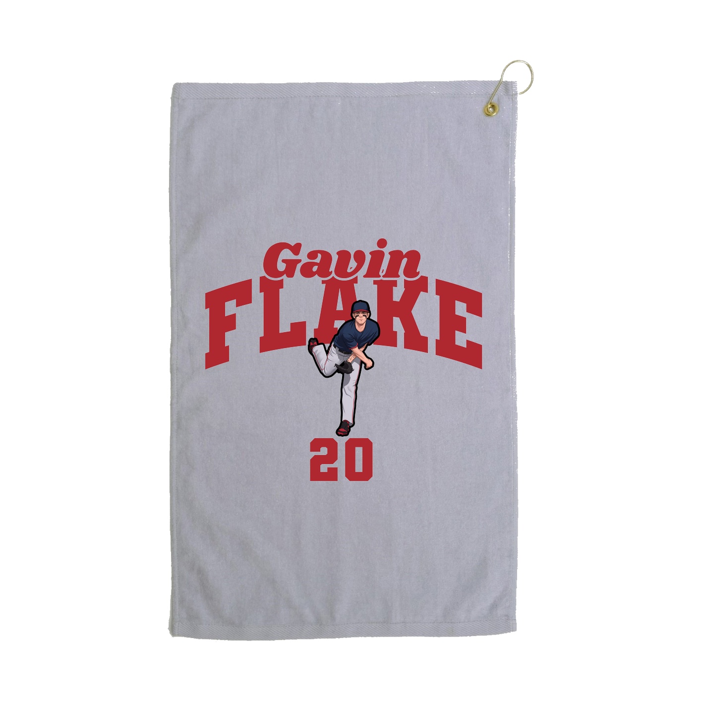 Golf Towel — Signature Arch in Grey