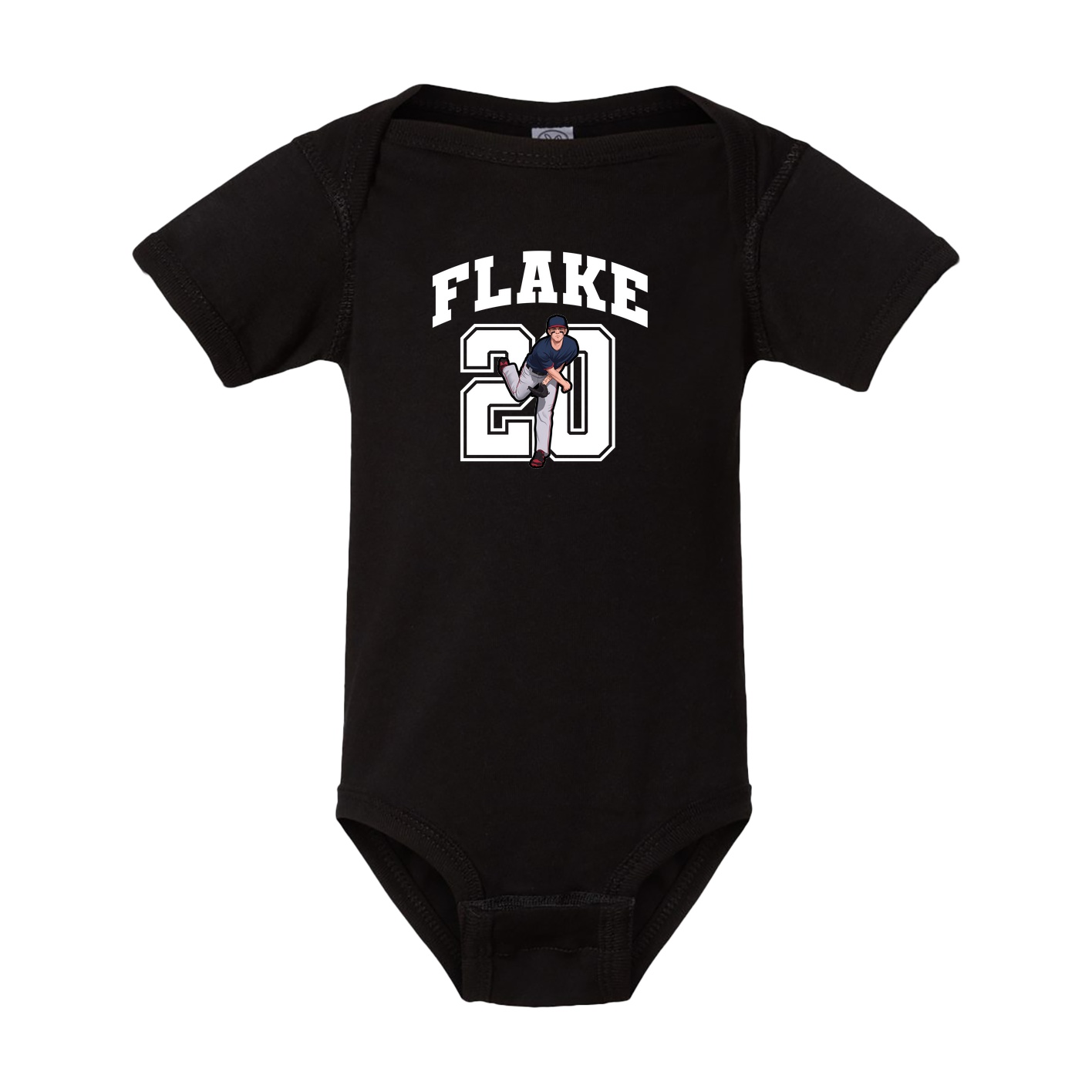 Baby Onesie — Number in Black