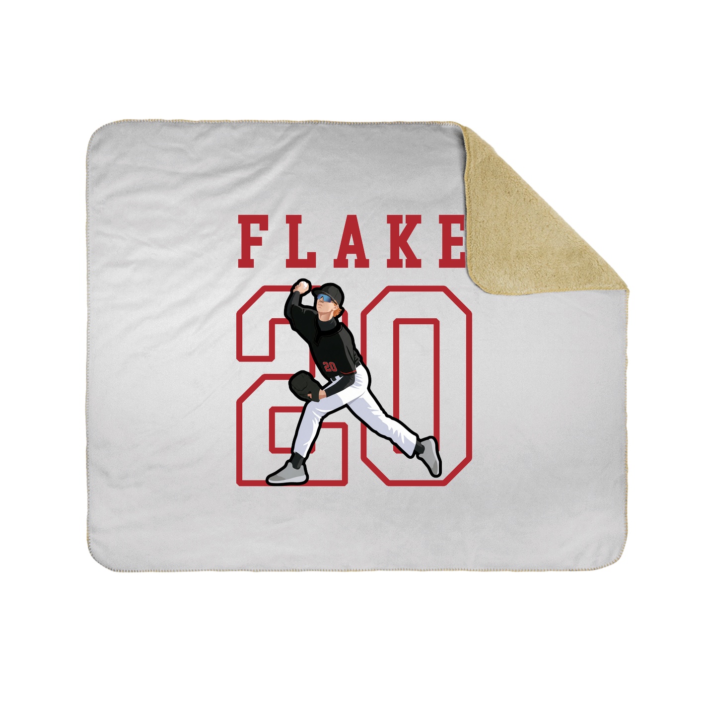 Throw Blanket — Shirsey in White