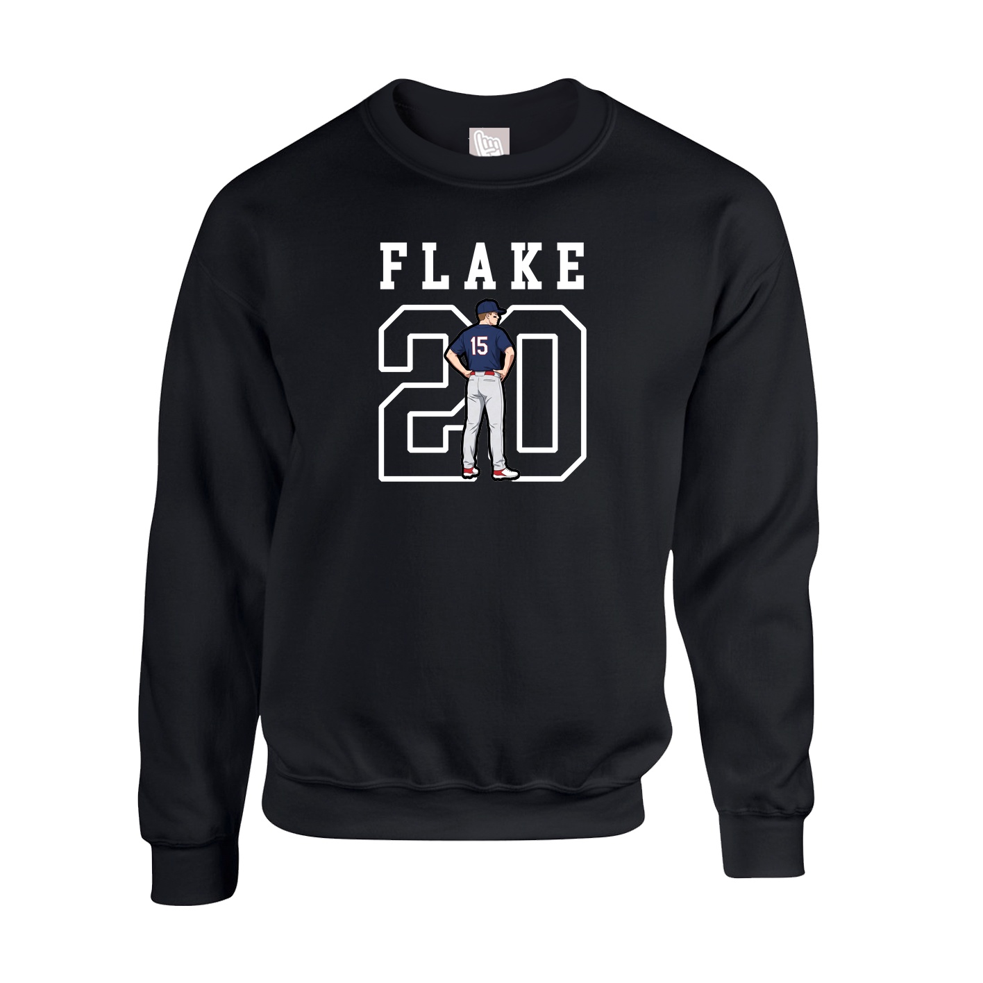 Fleece Crew — Shirsey in Black