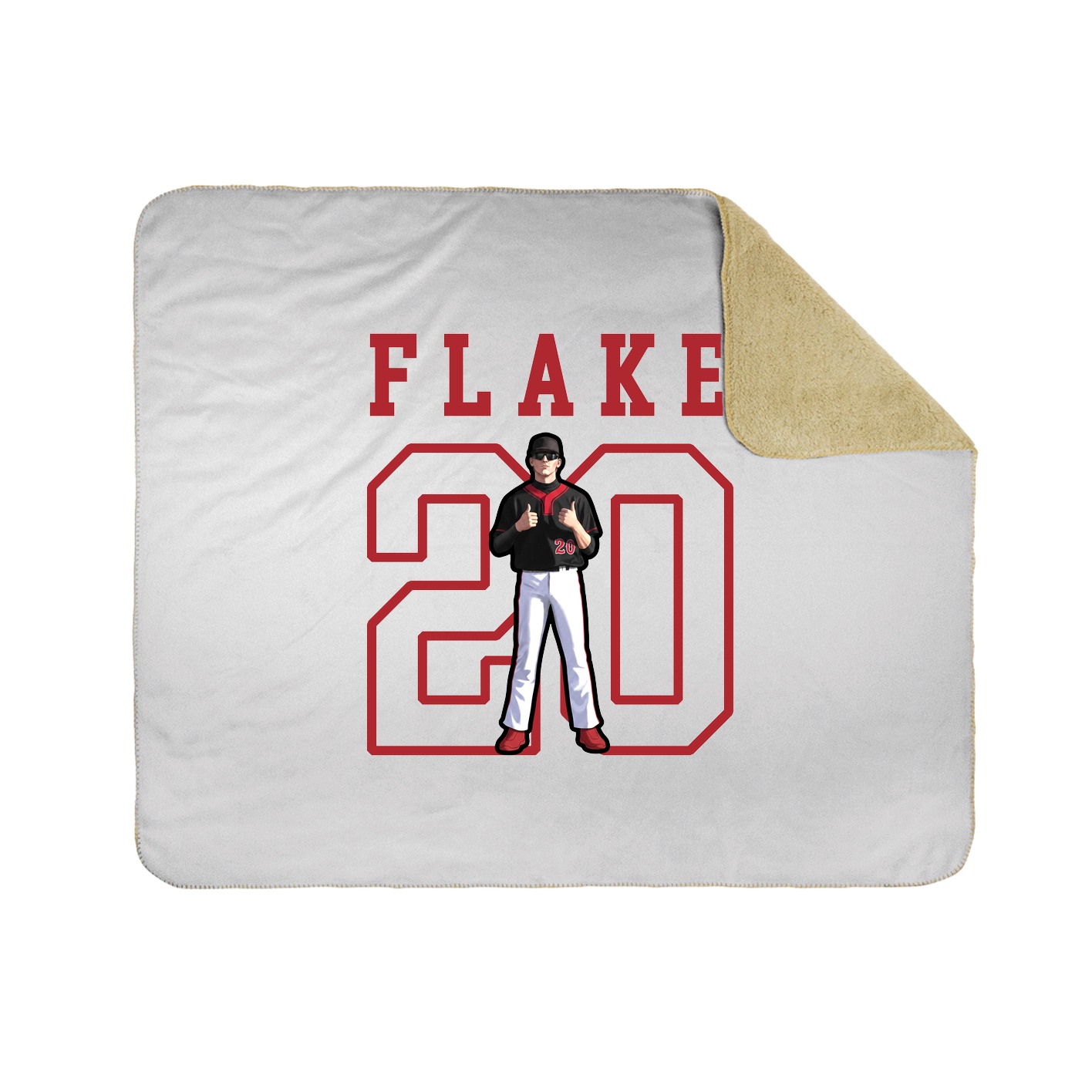 Throw Blanket — Shirsey in White