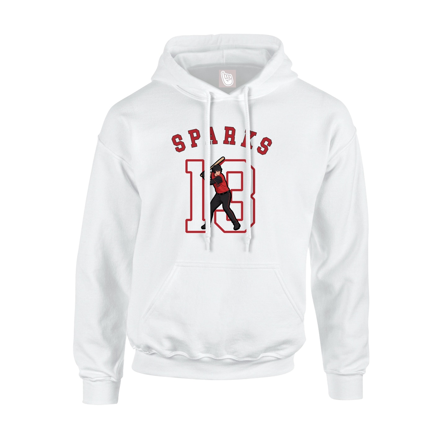 Youth Hoodie — Shirsey Arch in White