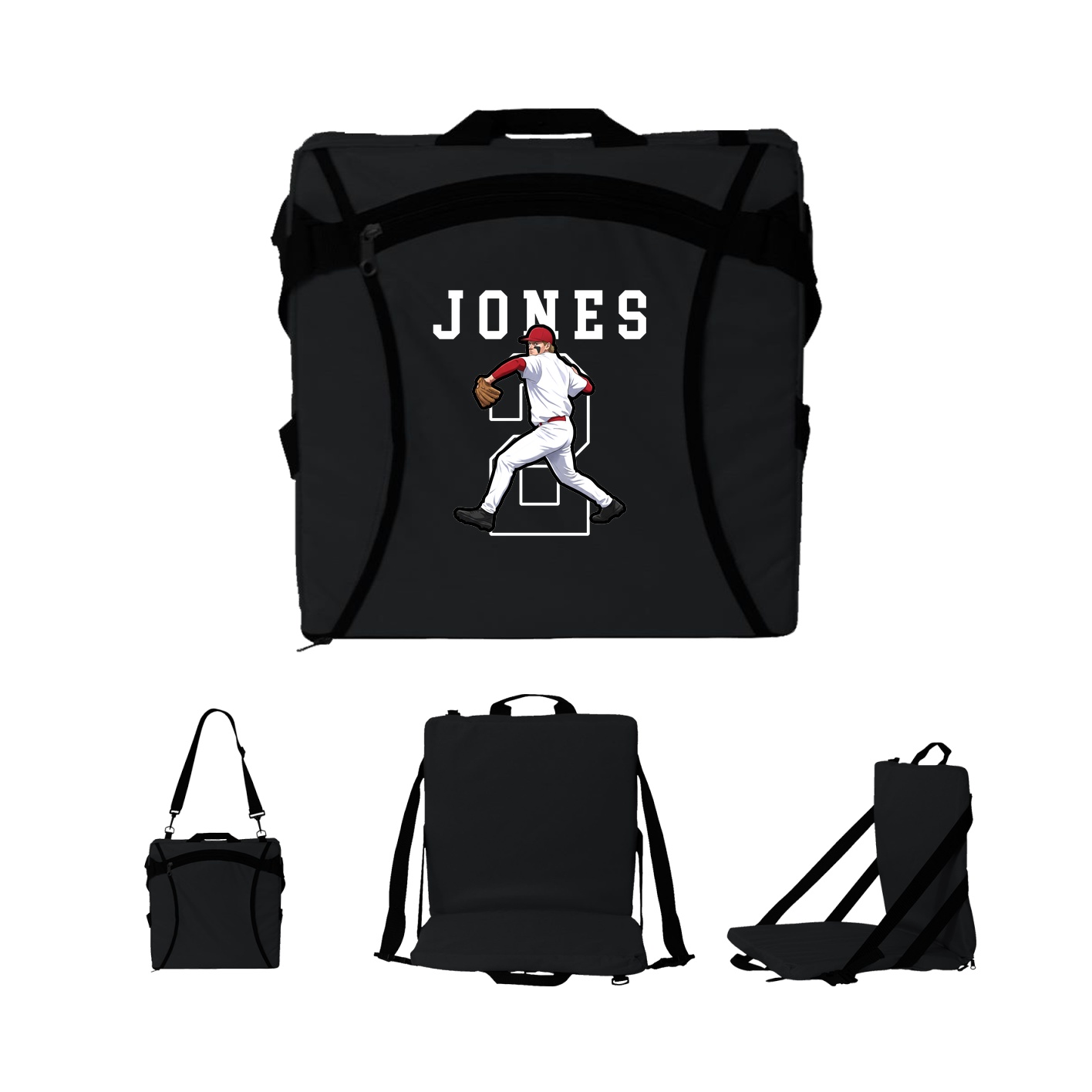 Folding Stadium Seat — Shirsey in Black